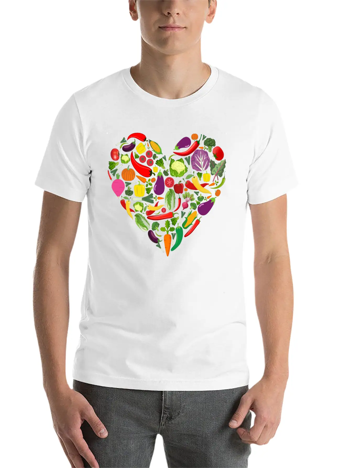 VEGAN Vegetarian Lover Basic Graphic T-Shirt – Daily Comfort In Soft Cotton
