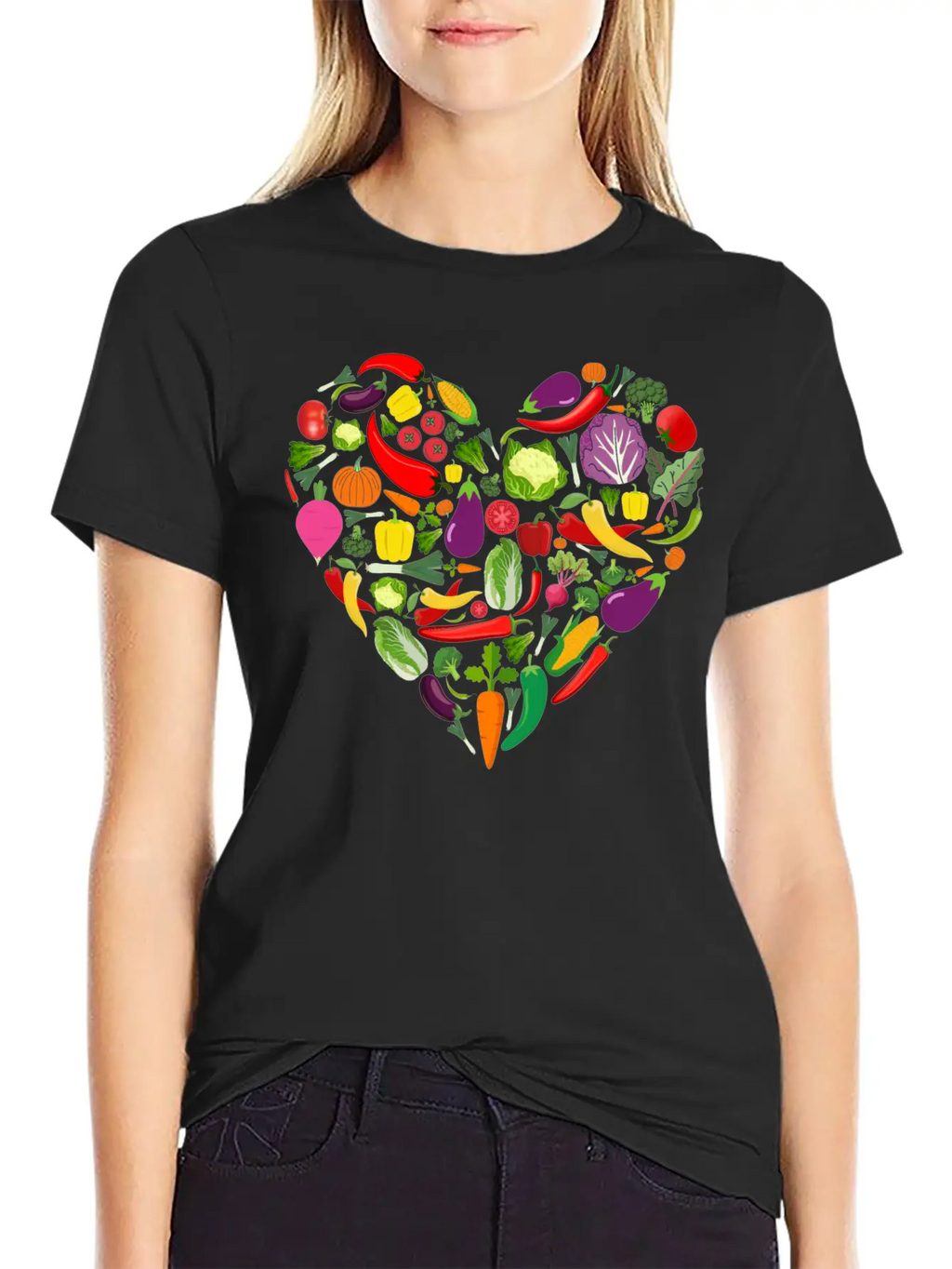 VEGAN Vegetarian Lover Basic Graphic T-Shirt – Daily Comfort In Soft Cotton