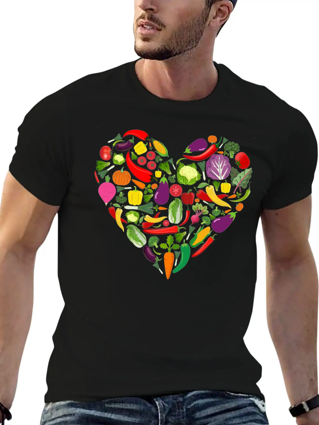 VEGAN Vegetarian Lover Basic Graphic T-Shirt – Daily Comfort In Soft Cotton