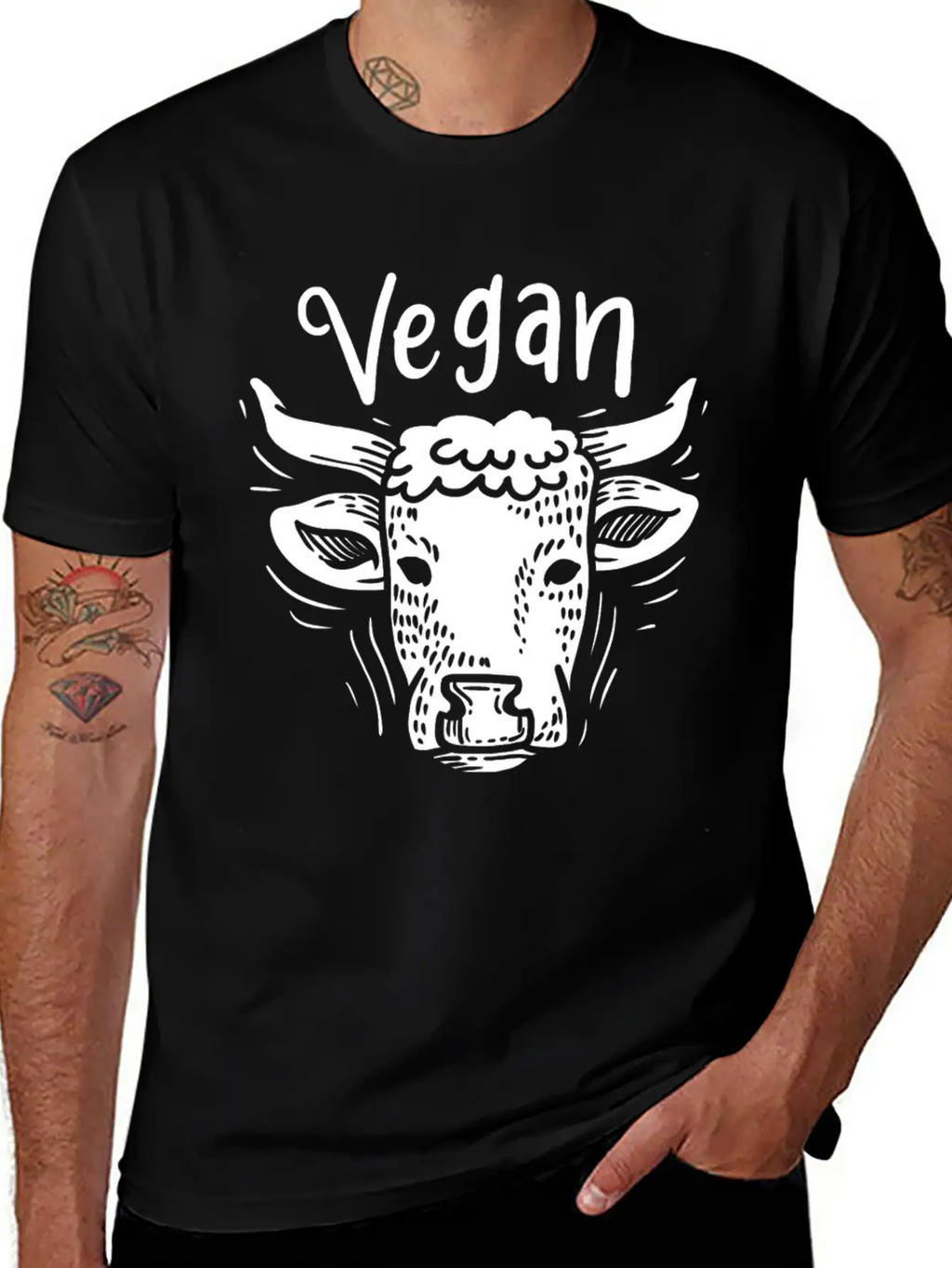 Vegan Vegetarian Veganism Relaxed Everyday Tee – Lightweight And Durable Cotton
