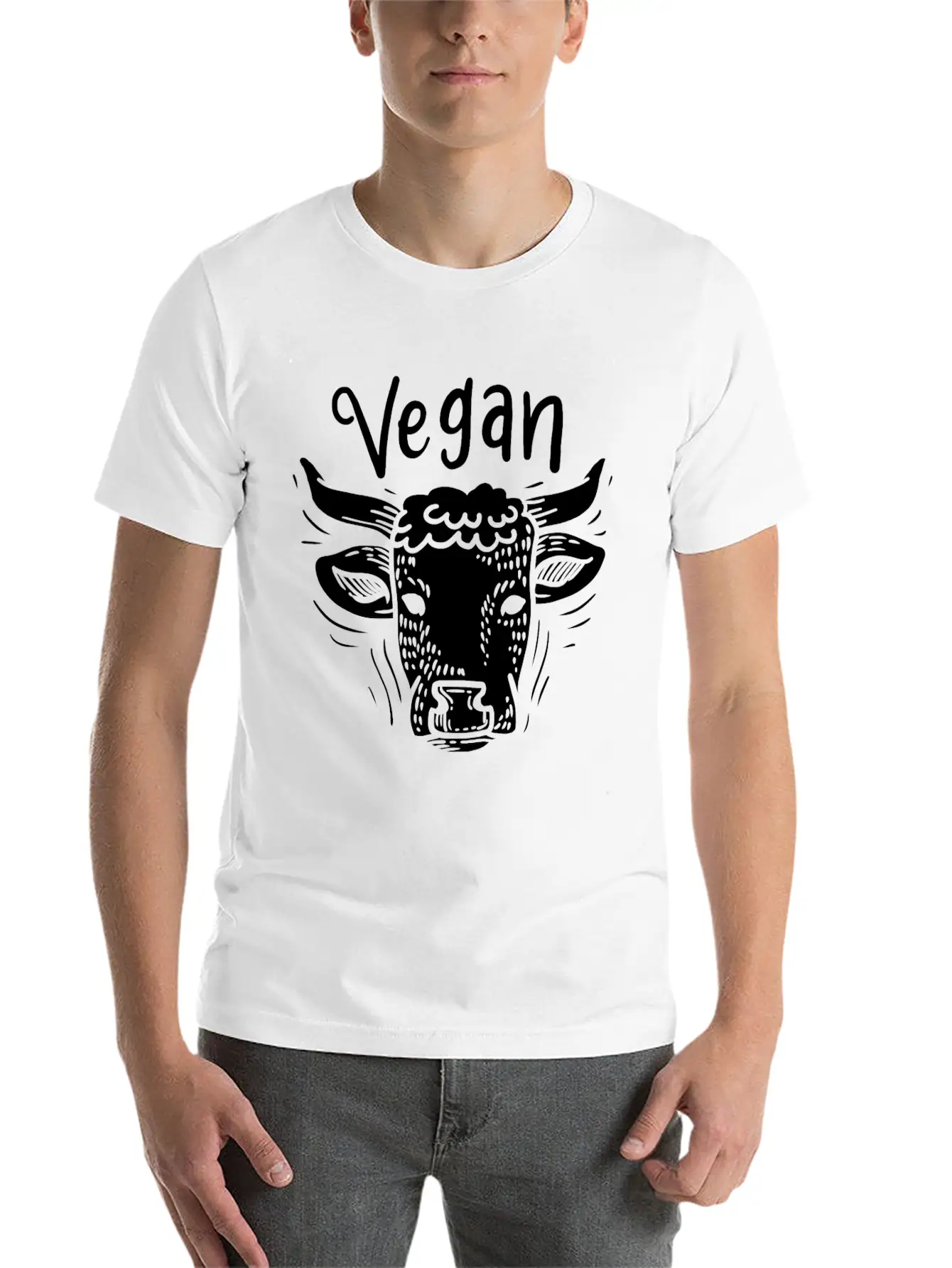 Vegan Vegetarian Veganism Relaxed Everyday Tee – Lightweight And Durable Cotton