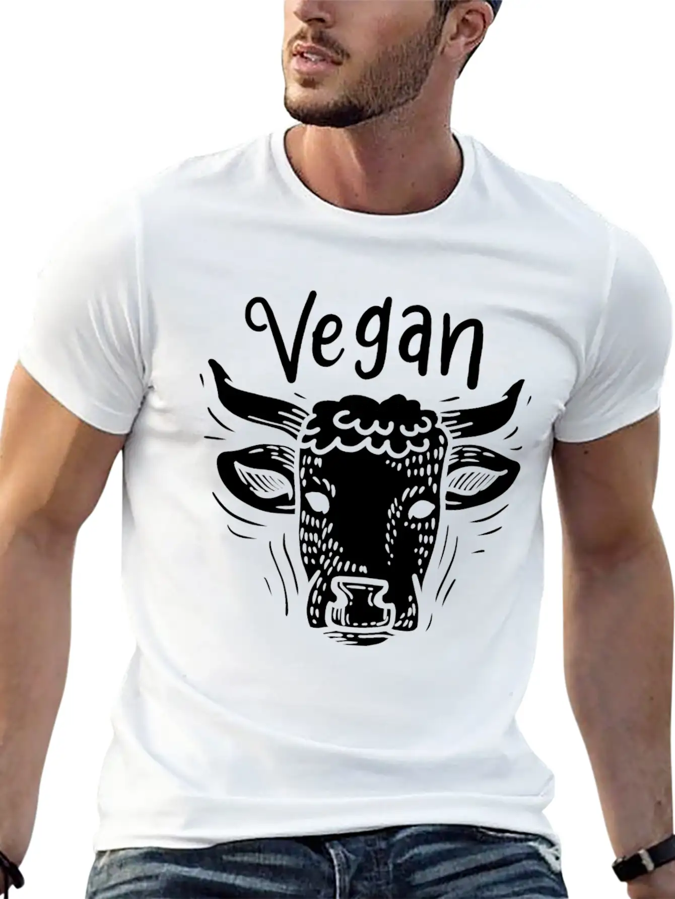 Vegan Vegetarian Veganism Relaxed Everyday Tee – Lightweight And Durable Cotton