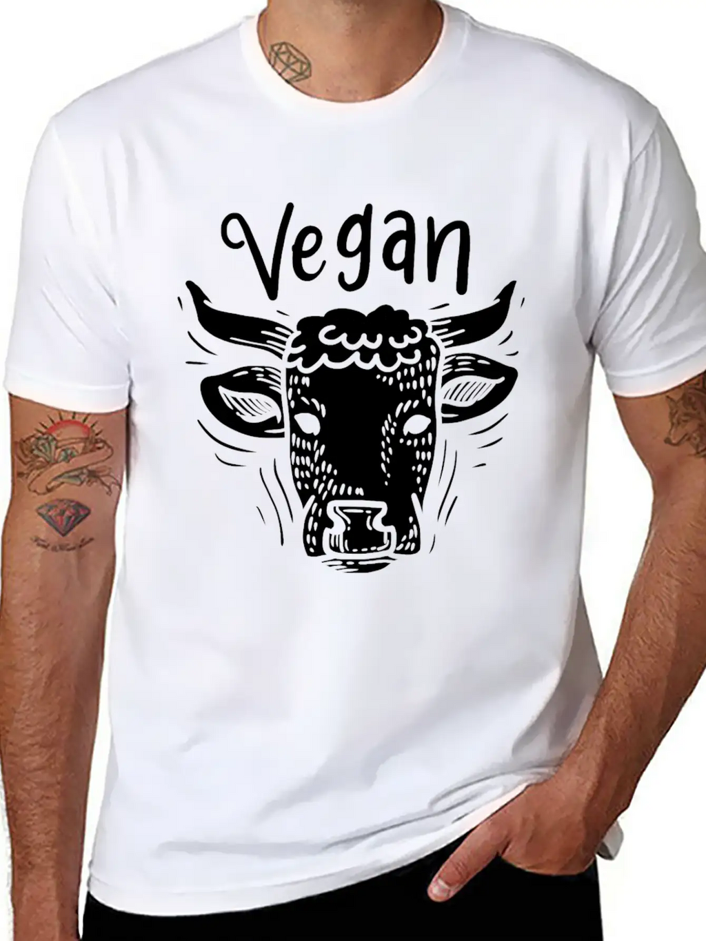 Vegan Vegetarian Veganism Relaxed Everyday Tee – Lightweight And Durable Cotton