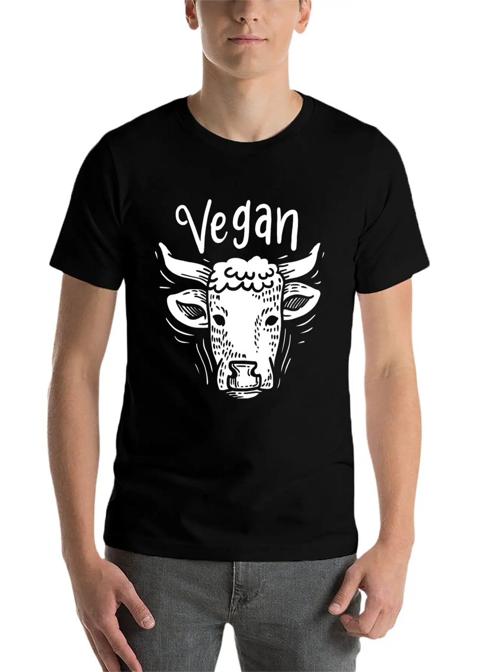 Vegan Vegetarian Veganism Relaxed Everyday Tee – Lightweight And Durable Cotton