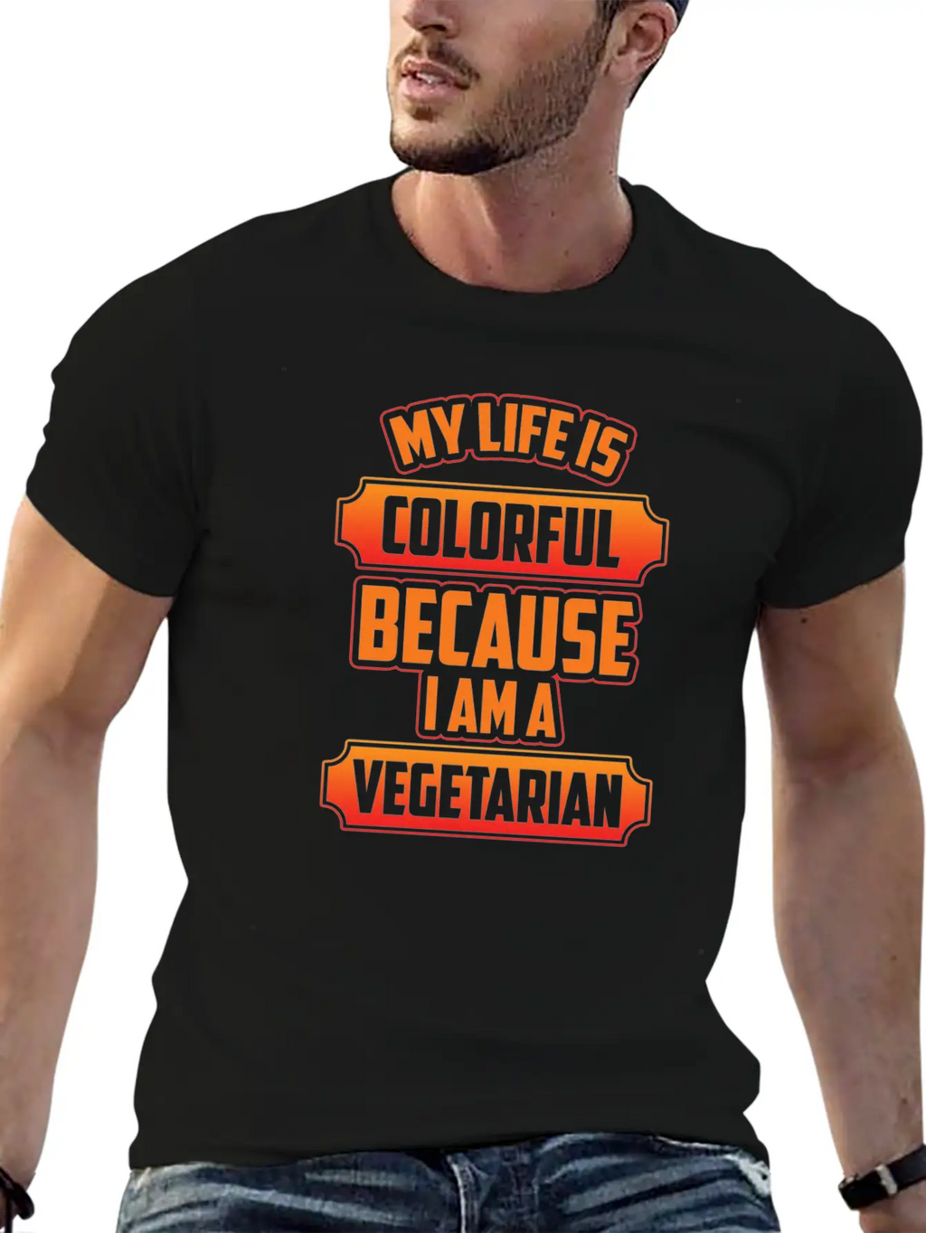 Vegetarian Animals Stylish Everyday T-Shirt – Unisex Basic Cotton Tee