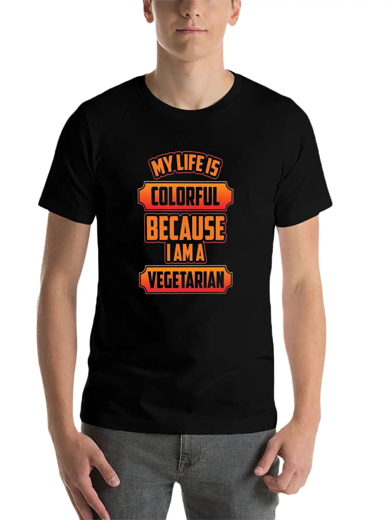 Vegetarian Animals Stylish Everyday T-Shirt – Unisex Basic Cotton Tee