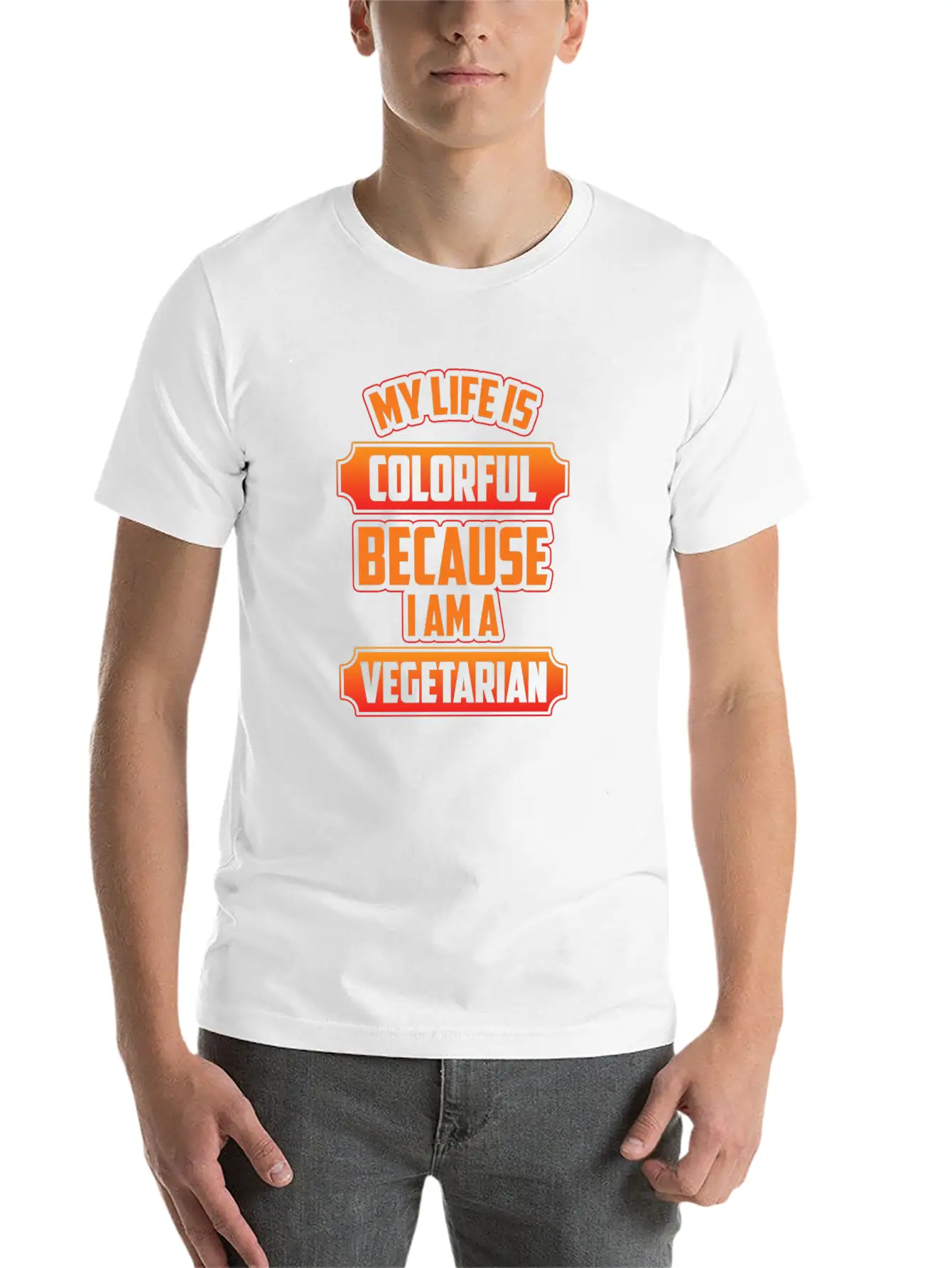 Vegetarian Animals Stylish Everyday T-Shirt – Unisex Basic Cotton Tee