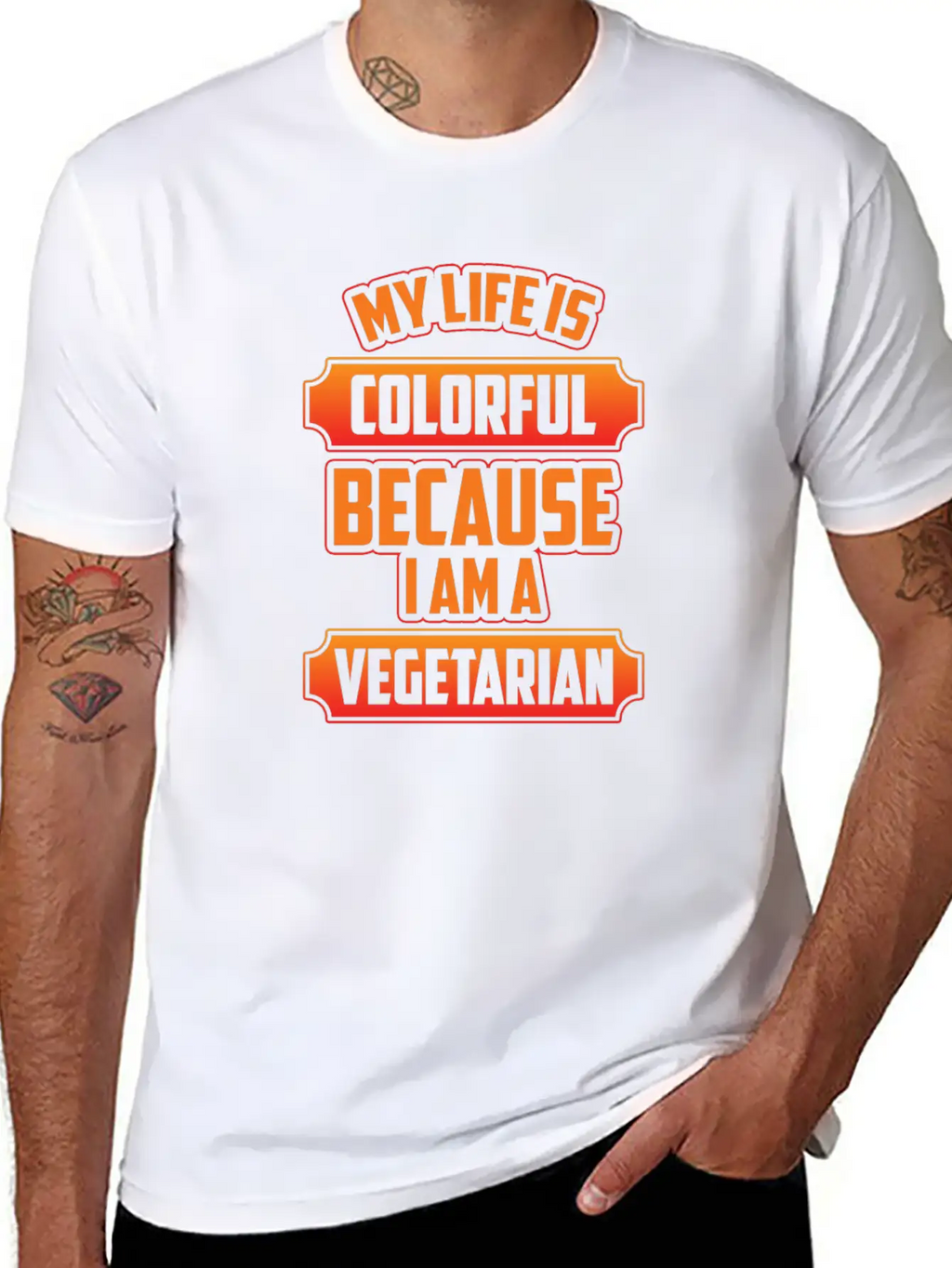 Vegetarian Animals Stylish Everyday T-Shirt – Unisex Basic Cotton Tee