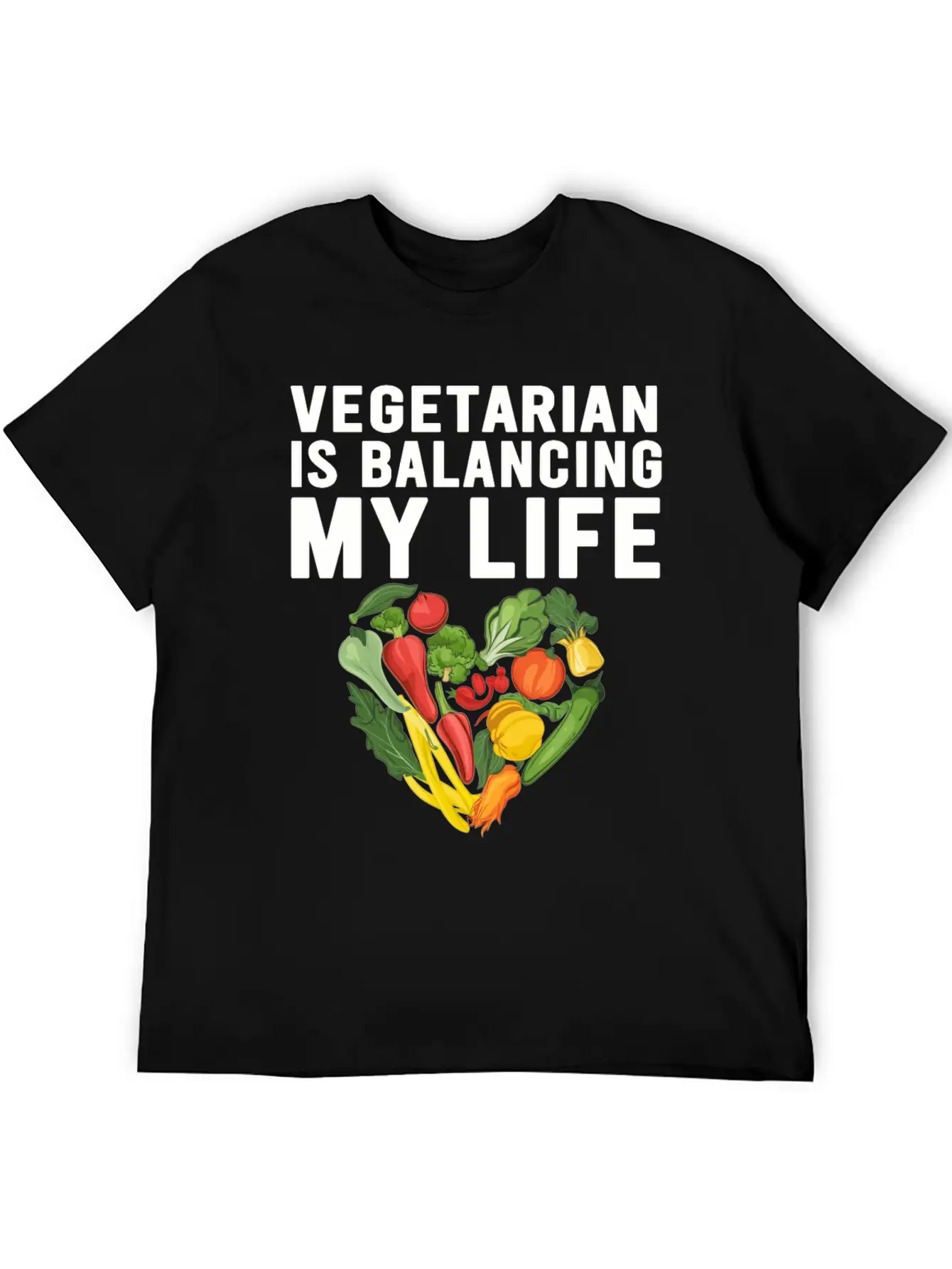 Vegetarian Balancing My Life Classic Cotton Tee – Unisex Comfort For Any Season
