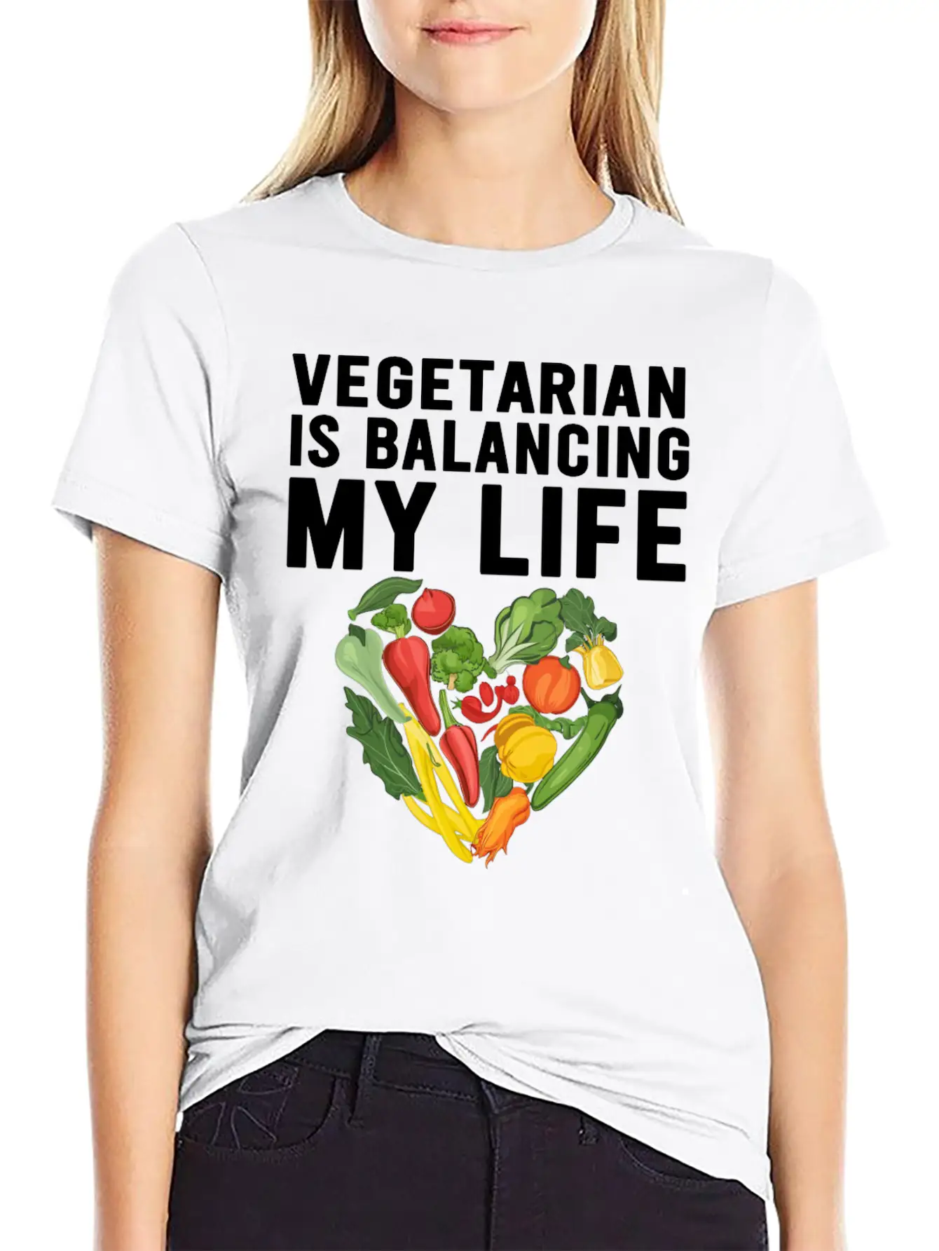 Vegetarian Balancing My Life Classic Cotton Tee – Unisex Comfort For Any Season