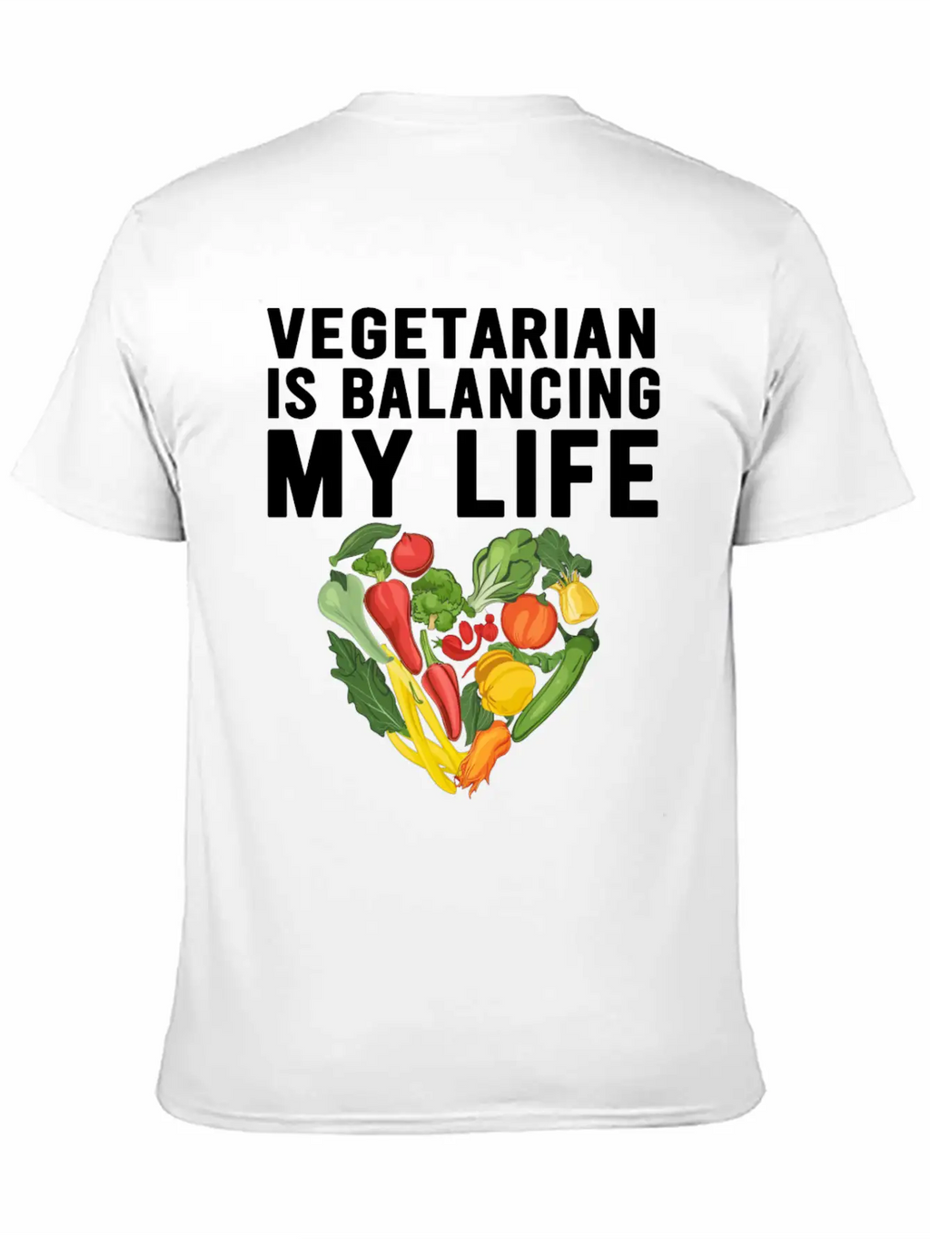 Vegetarian Balancing My Life Classic Cotton Tee – Unisex Comfort For Any Season
