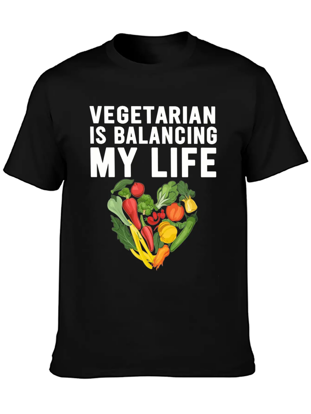 Vegetarian Balancing My Life Classic Cotton Tee – Unisex Comfort For Any Season