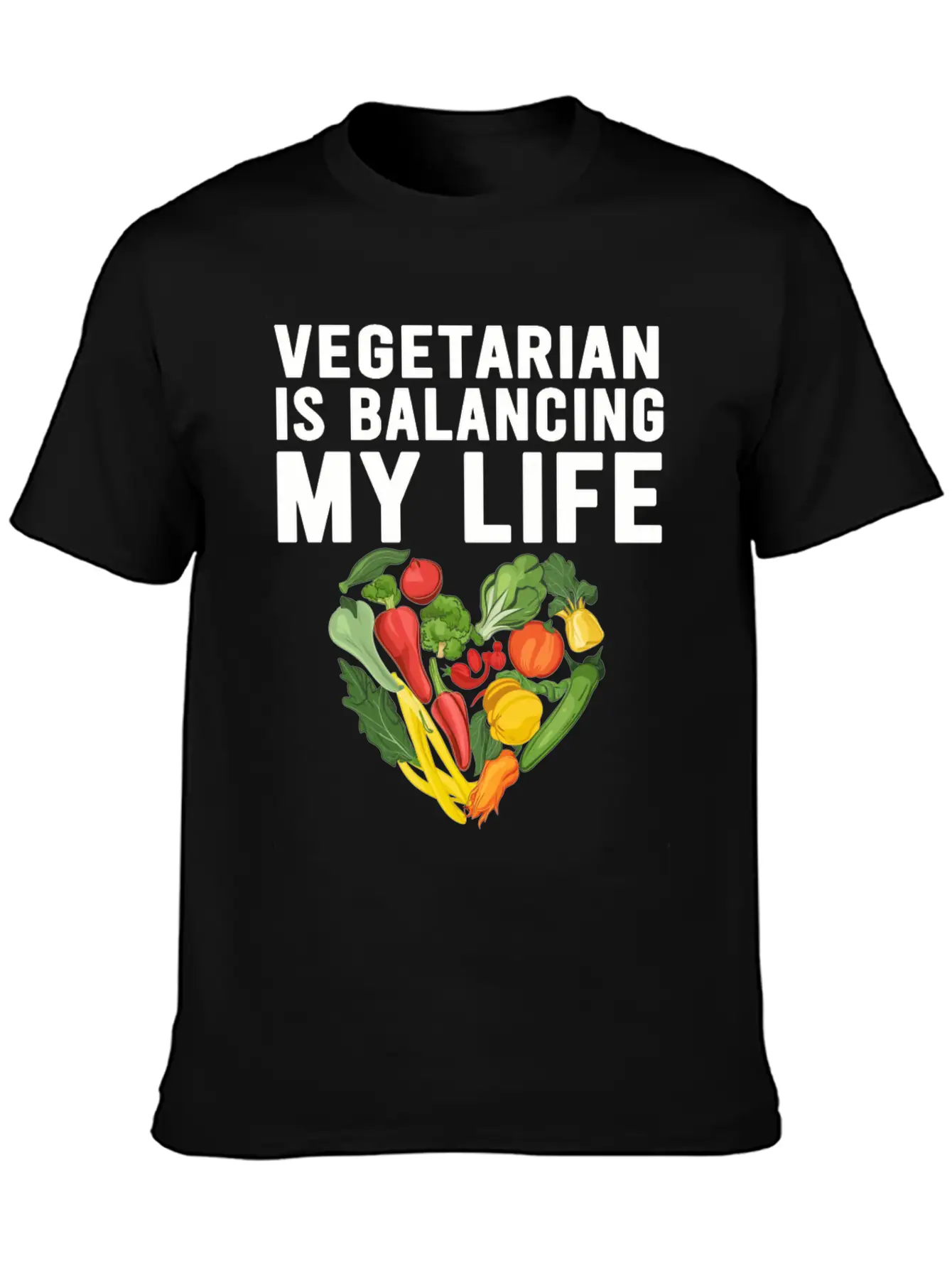 Vegetarian Balancing My Life Classic Cotton Tee – Unisex Comfort For Any Season