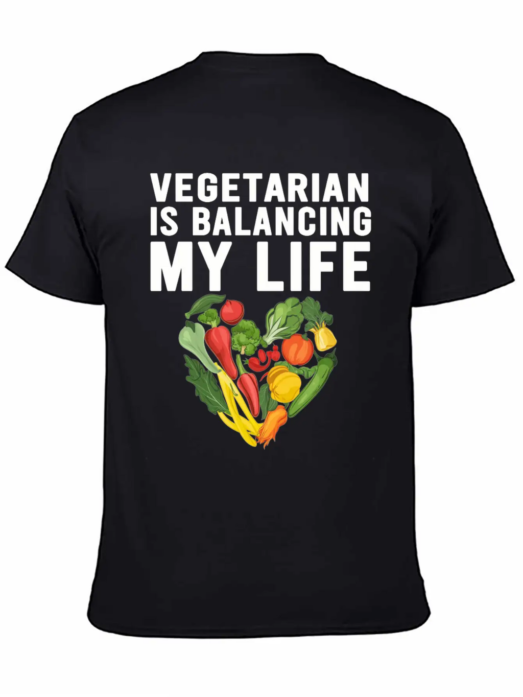 Vegetarian Balancing My Life Classic Cotton Tee – Unisex Comfort For Any Season