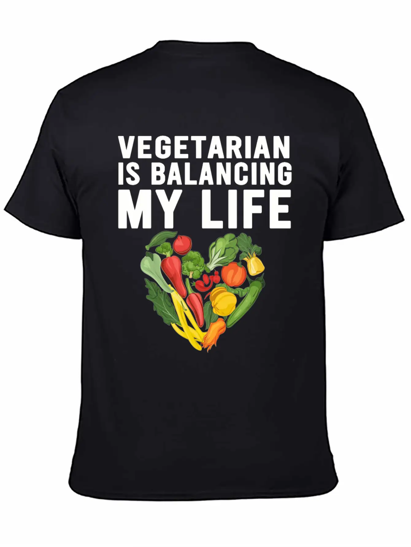 Vegetarian Balancing My Life Classic Cotton Tee – Unisex Comfort For Any Season