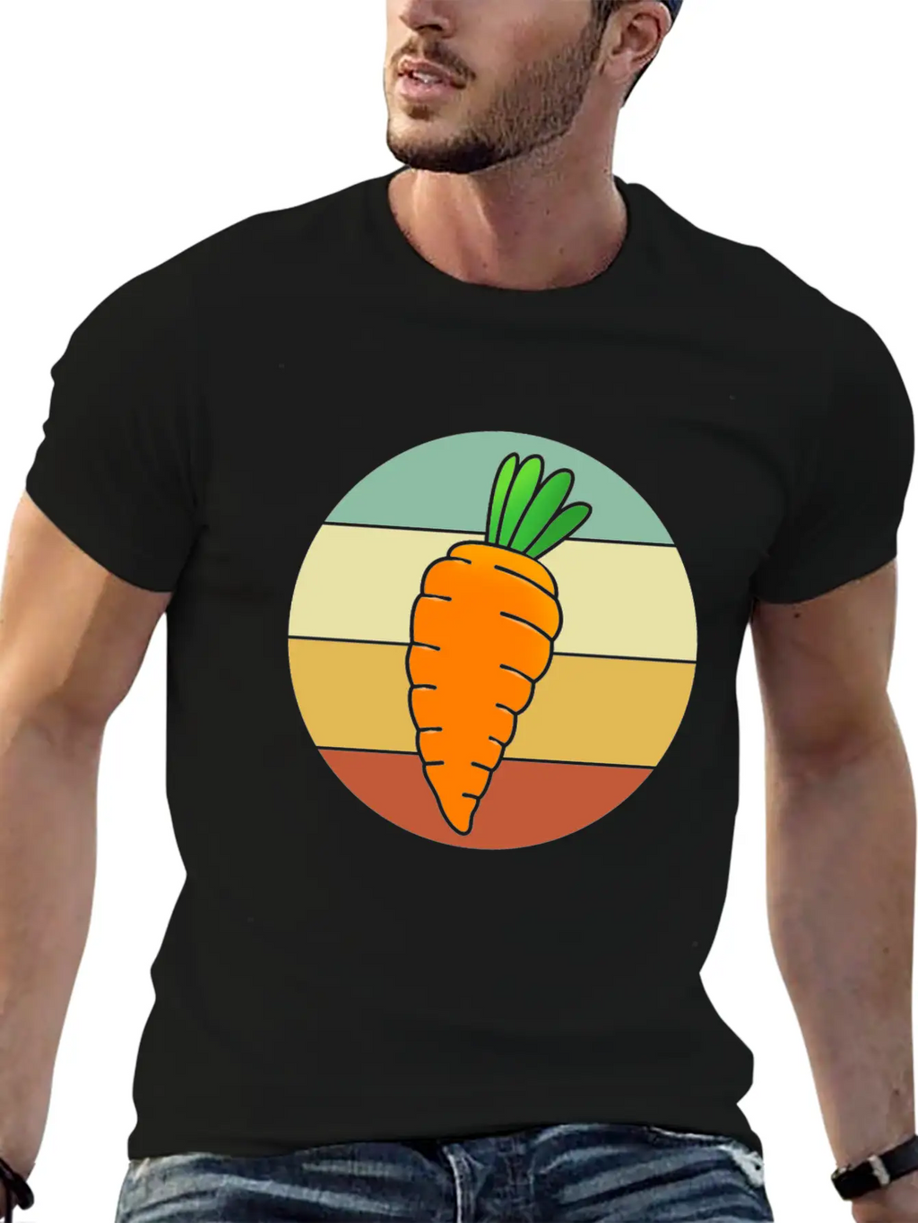 Vegetarian For Women Retro Carrot Classic Cotton Tee – Unisex Comfort For Any Season