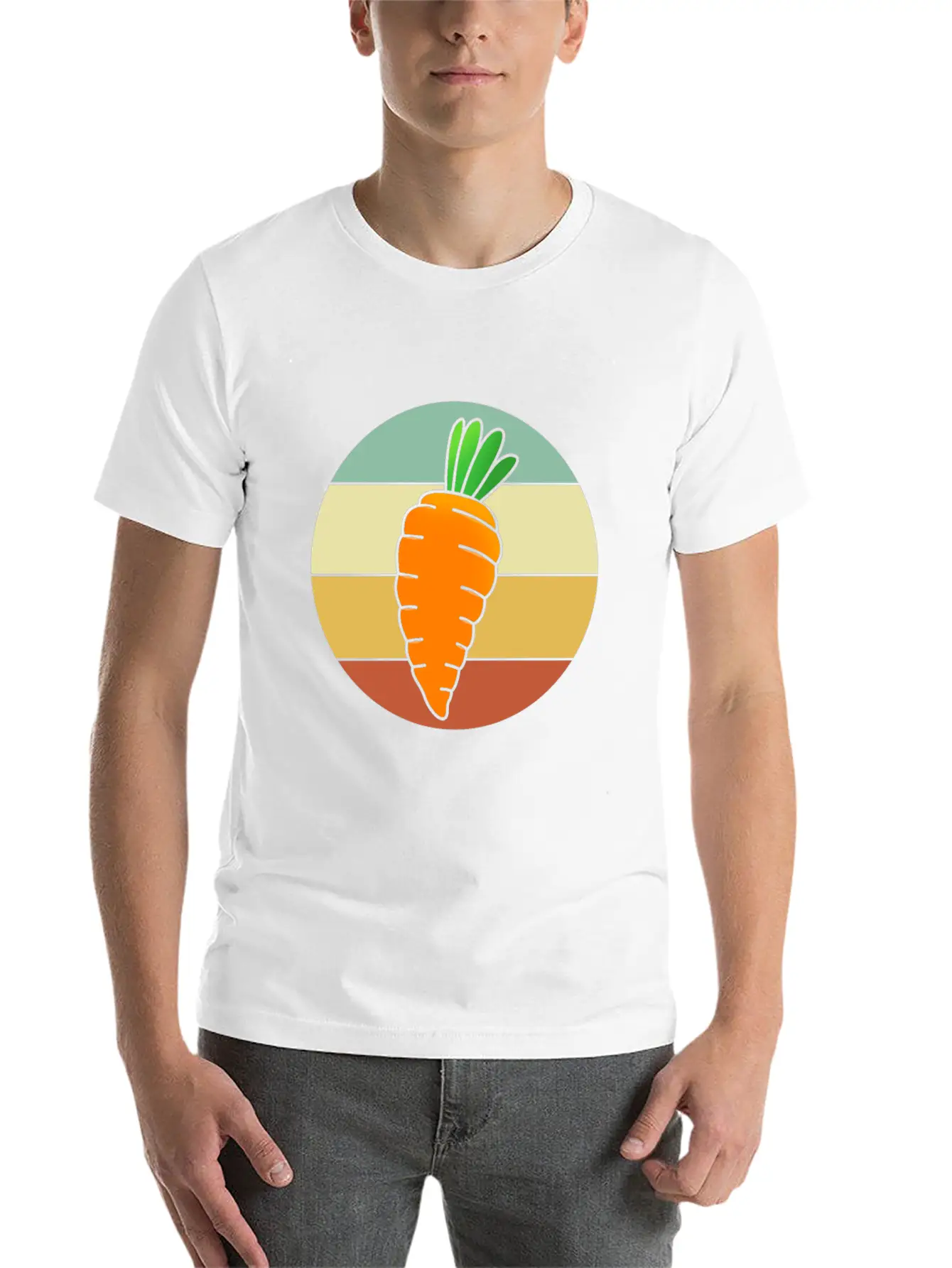 Vegetarian For Women Retro Carrot Classic Cotton Tee – Unisex Comfort For Any Season