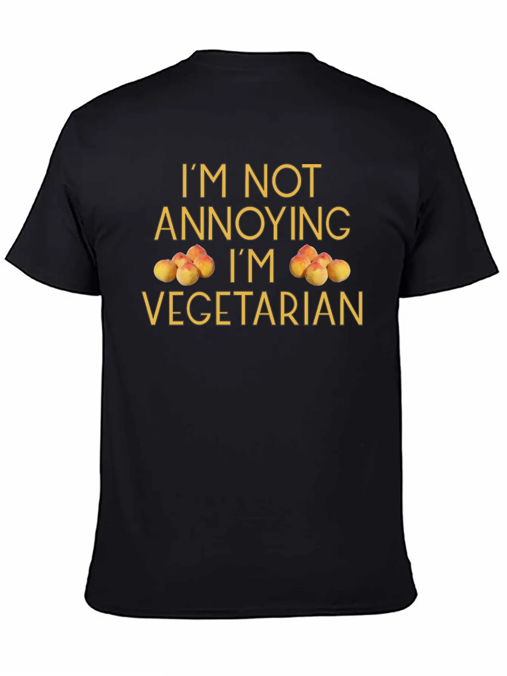 Vegetarian Vegan Veggie Pfirsich Peach12 Essential Cotton Tee For Daily Outfits – Unisex Style