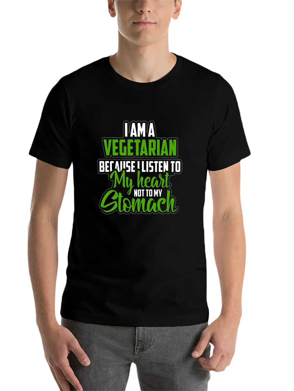 Vegetarian Vegetables Breathable Graphic T-Shirt – Perfect For Casual Days