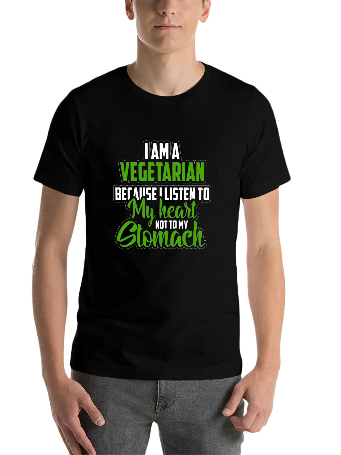 Vegetarian Vegetables Breathable Graphic T-Shirt – Perfect For Casual Days