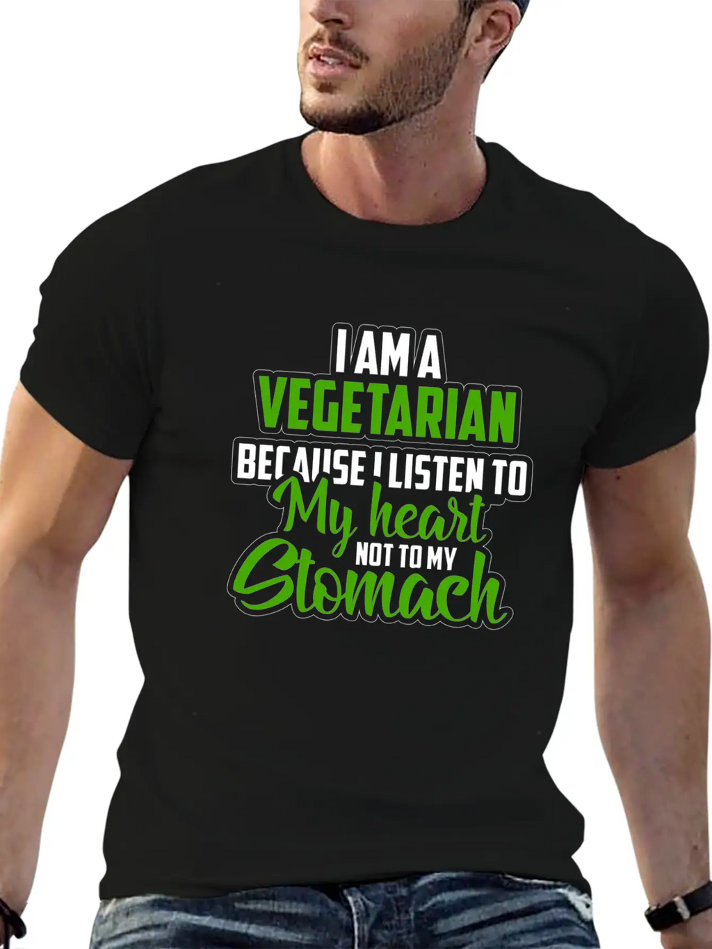 Vegetarian Vegetables Breathable Graphic T-Shirt – Perfect For Casual Days