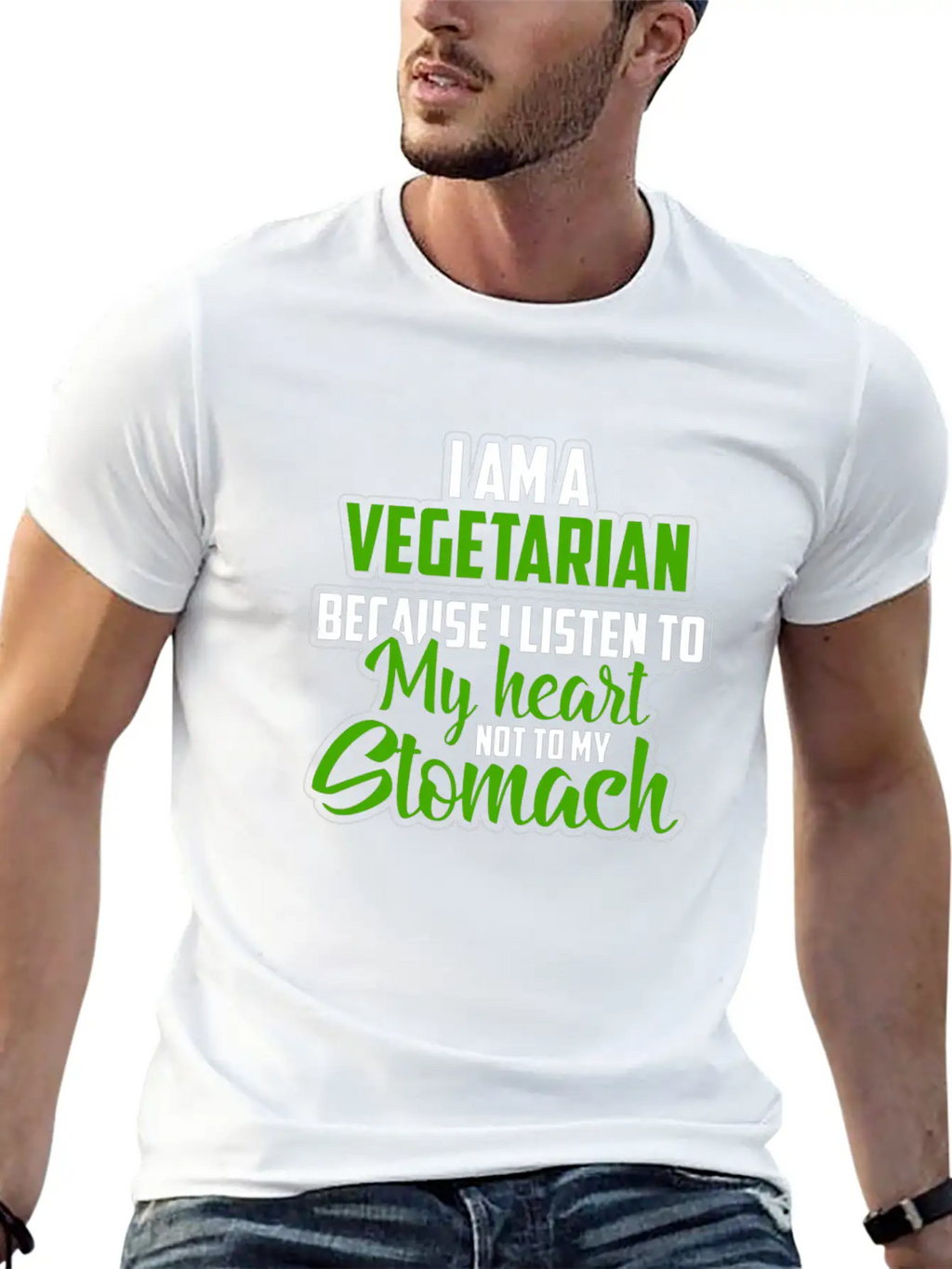 Vegetarian Vegetables Breathable Graphic T-Shirt – Perfect For Casual Days