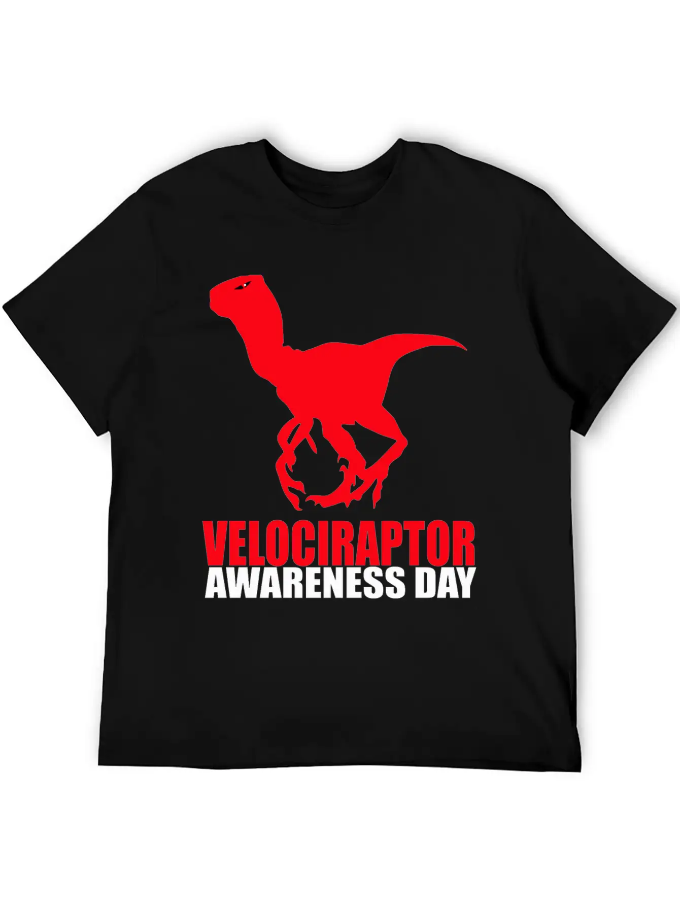 Velociraptor Awareness Day Essential Cotton Tee For Daily Outfits – Unisex Style