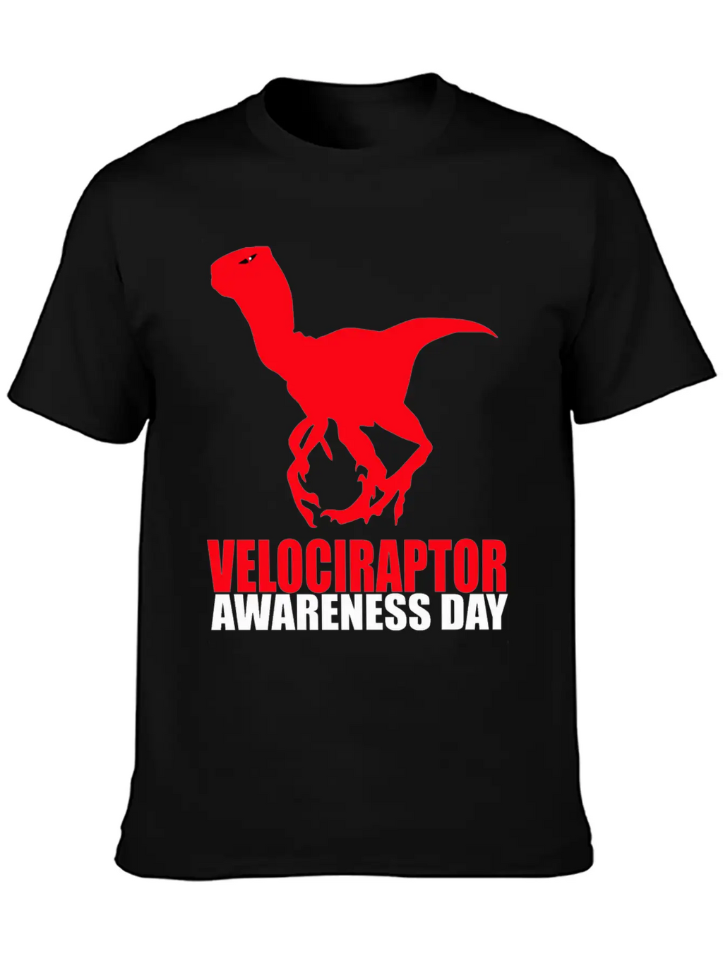 Velociraptor Awareness Day Essential Cotton Tee For Daily Outfits – Unisex Style