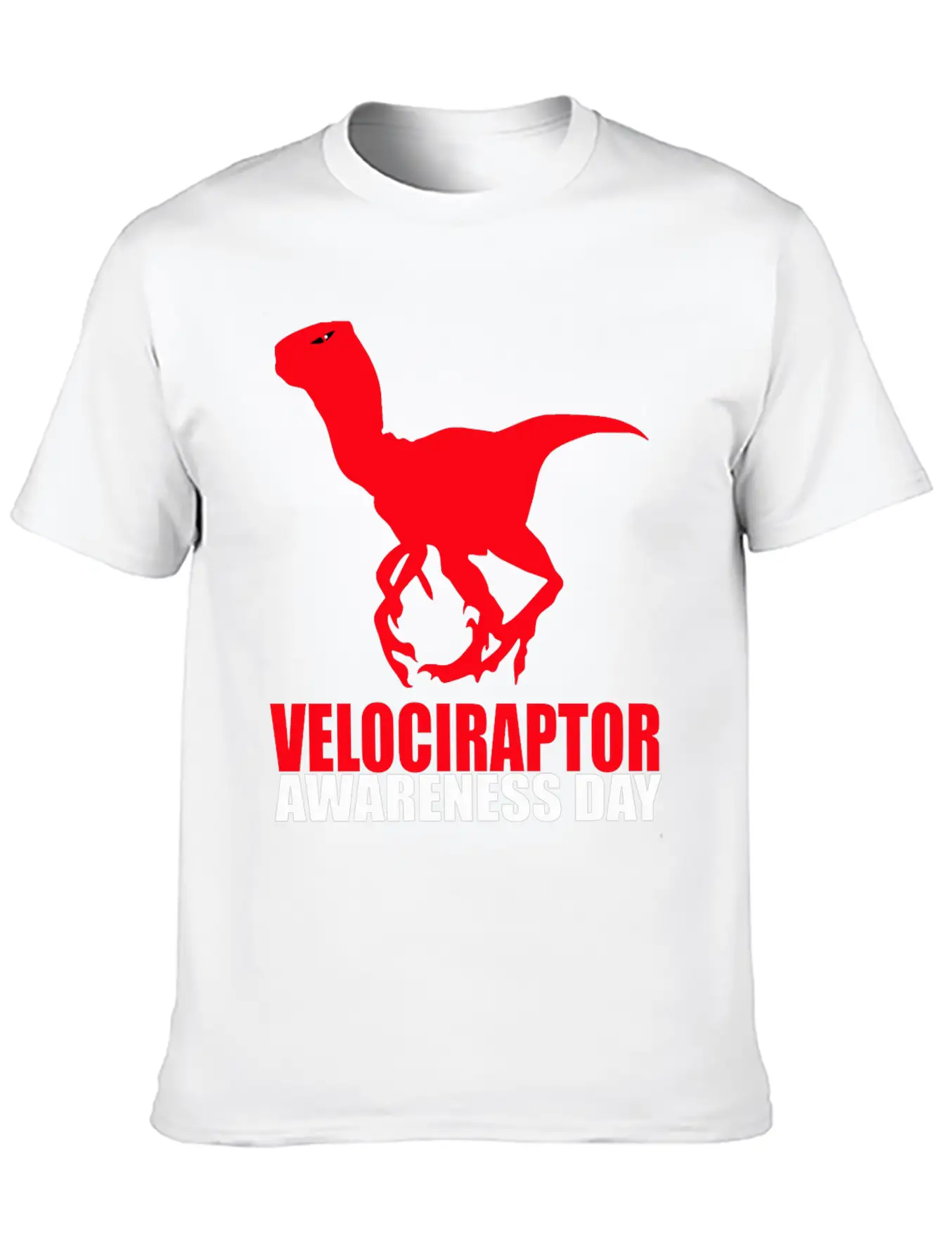 Velociraptor Awareness Day Essential Cotton Tee For Daily Outfits – Unisex Style