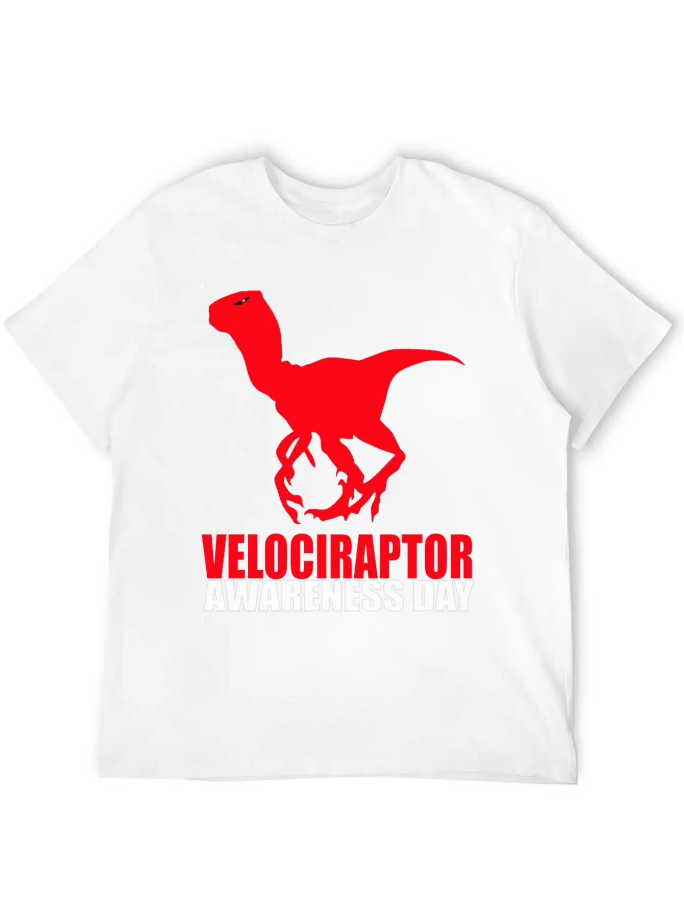 Velociraptor Awareness Day Essential Cotton Tee For Daily Outfits – Unisex Style