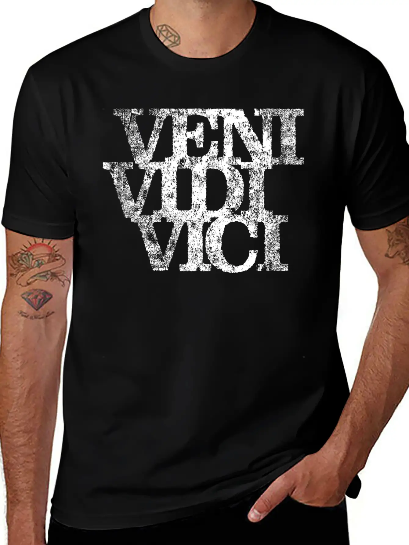 Veni Vidi Vici Relaxed Everyday Tee – Lightweight And Durable Cotton