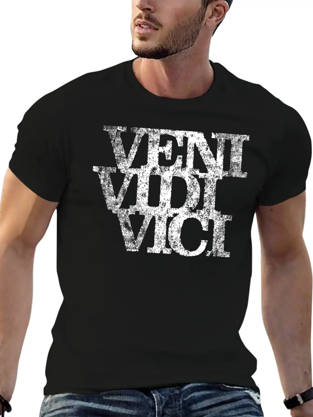 Veni Vidi Vici Relaxed Everyday Tee – Lightweight And Durable Cotton