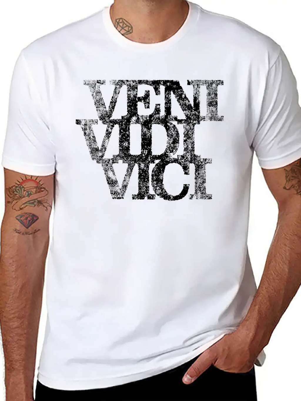 Veni Vidi Vici Relaxed Everyday Tee – Lightweight And Durable Cotton