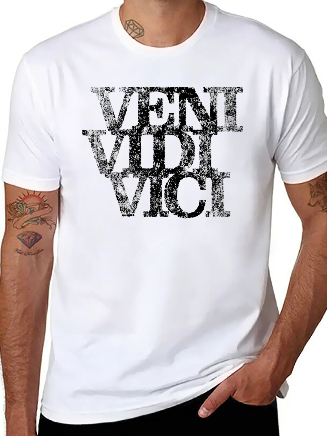 Veni Vidi Vici Relaxed Everyday Tee – Lightweight And Durable Cotton