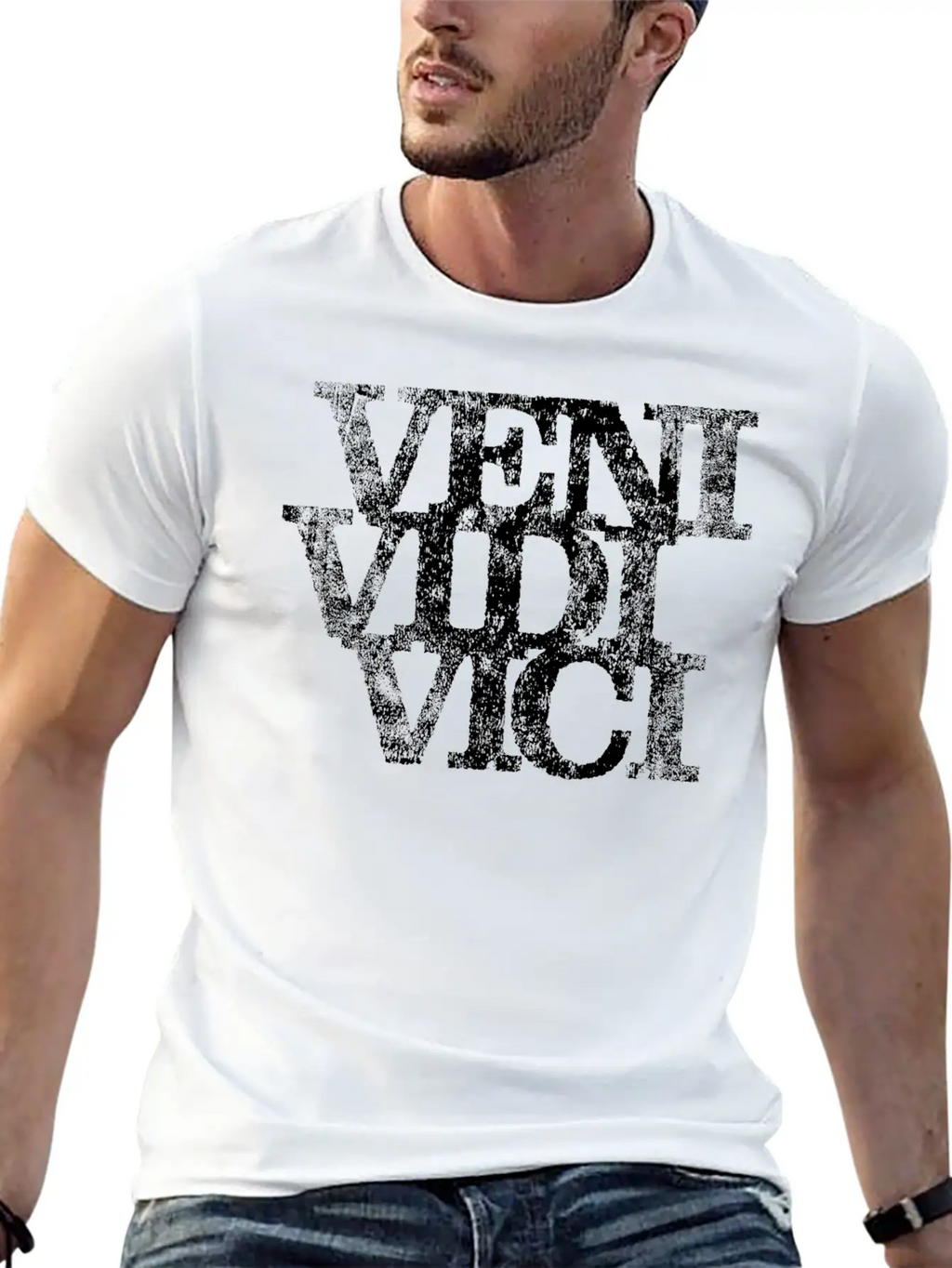 Veni Vidi Vici Relaxed Everyday Tee – Lightweight And Durable Cotton