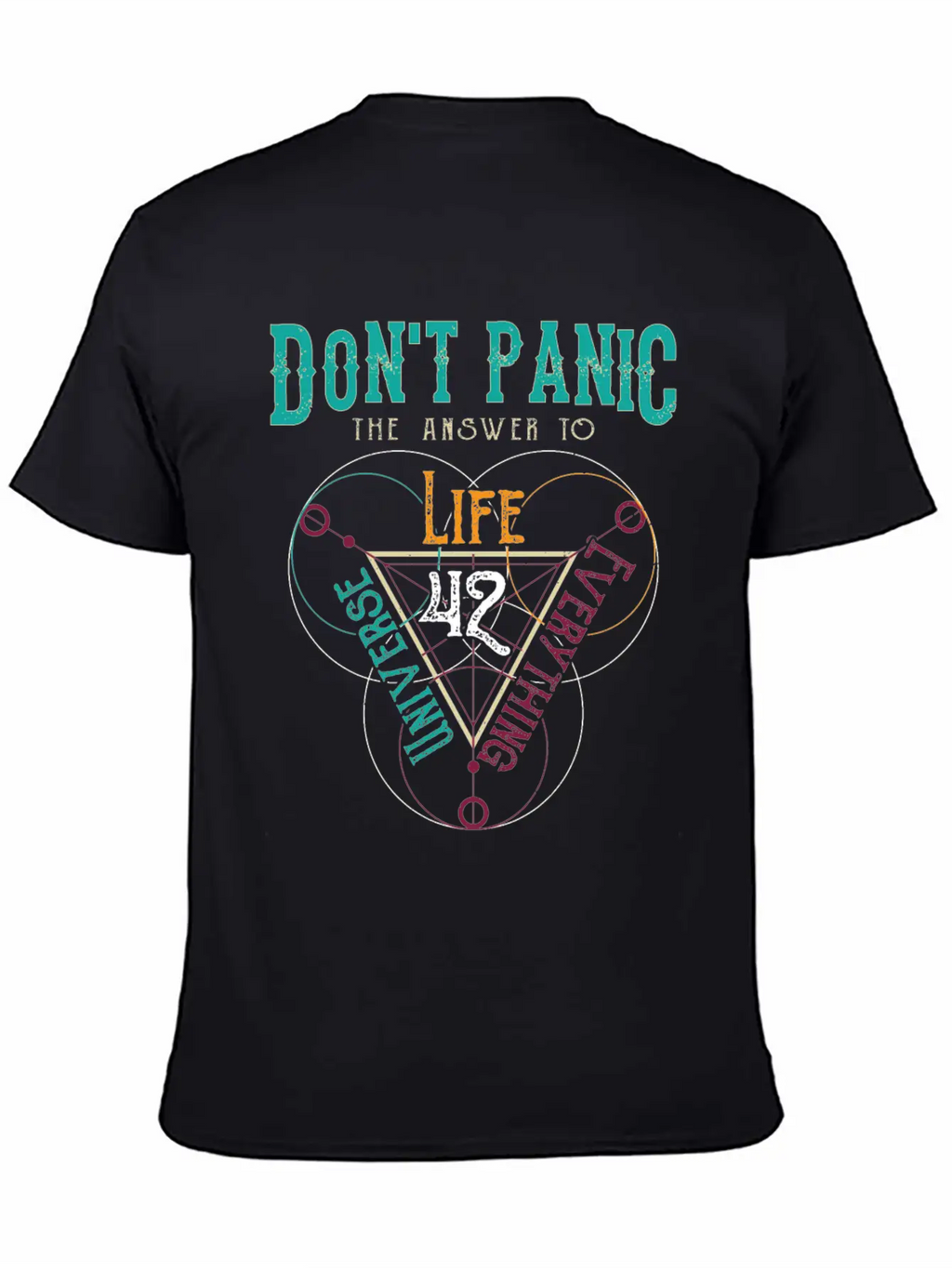 Venn Diagram Life Universe And Everything-42 Modern Fit Casual T-Shirt – Clean And Versatile Design