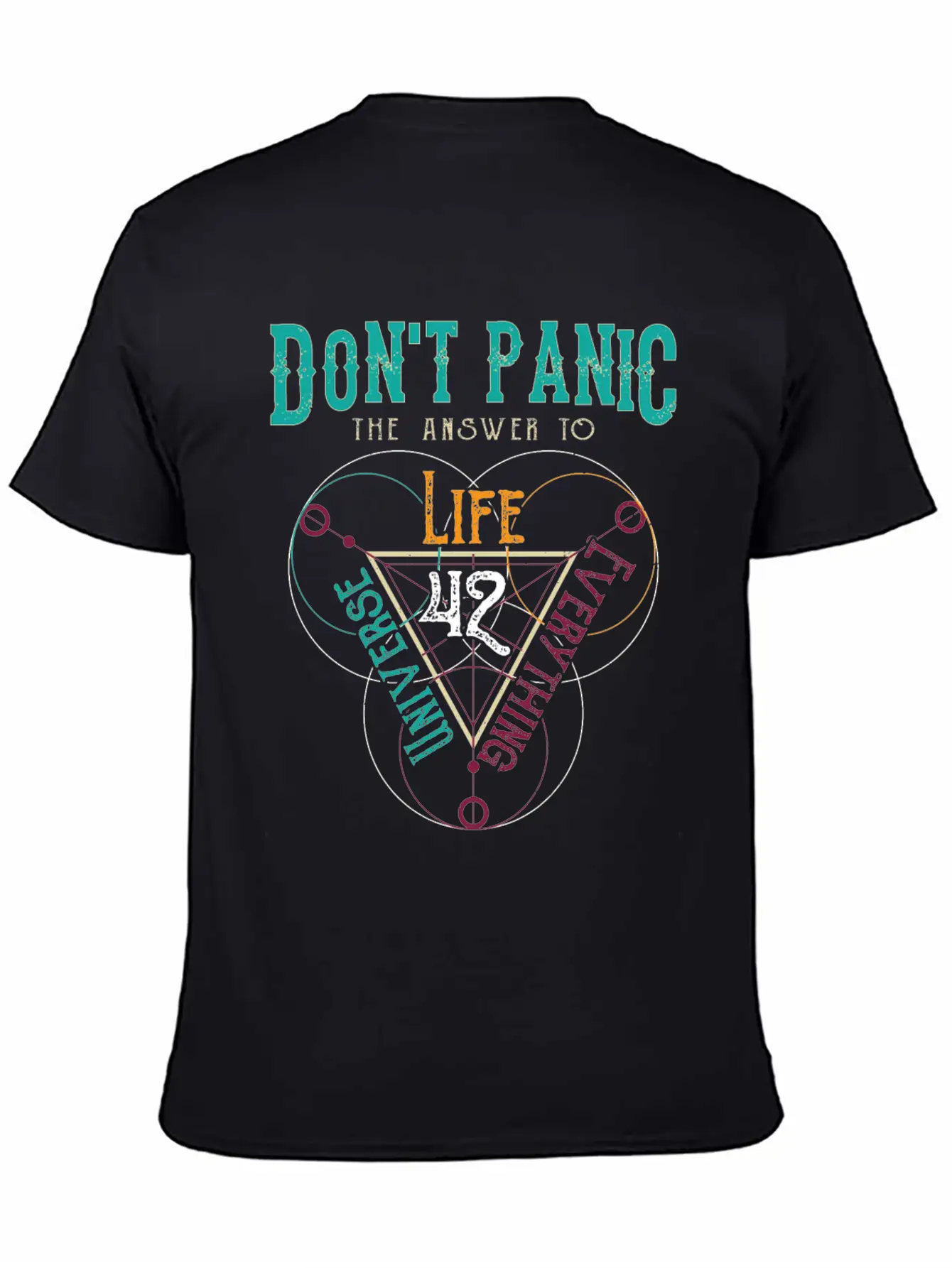 Venn Diagram Life Universe And Everything-42 Modern Fit Casual T-Shirt – Clean And Versatile Design