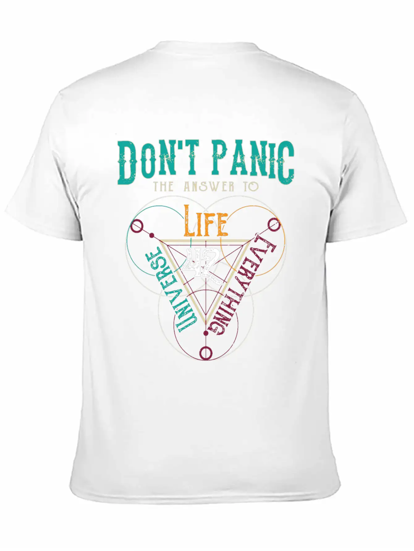 Venn Diagram Life Universe And Everything-42 Modern Fit Casual T-Shirt – Clean And Versatile Design