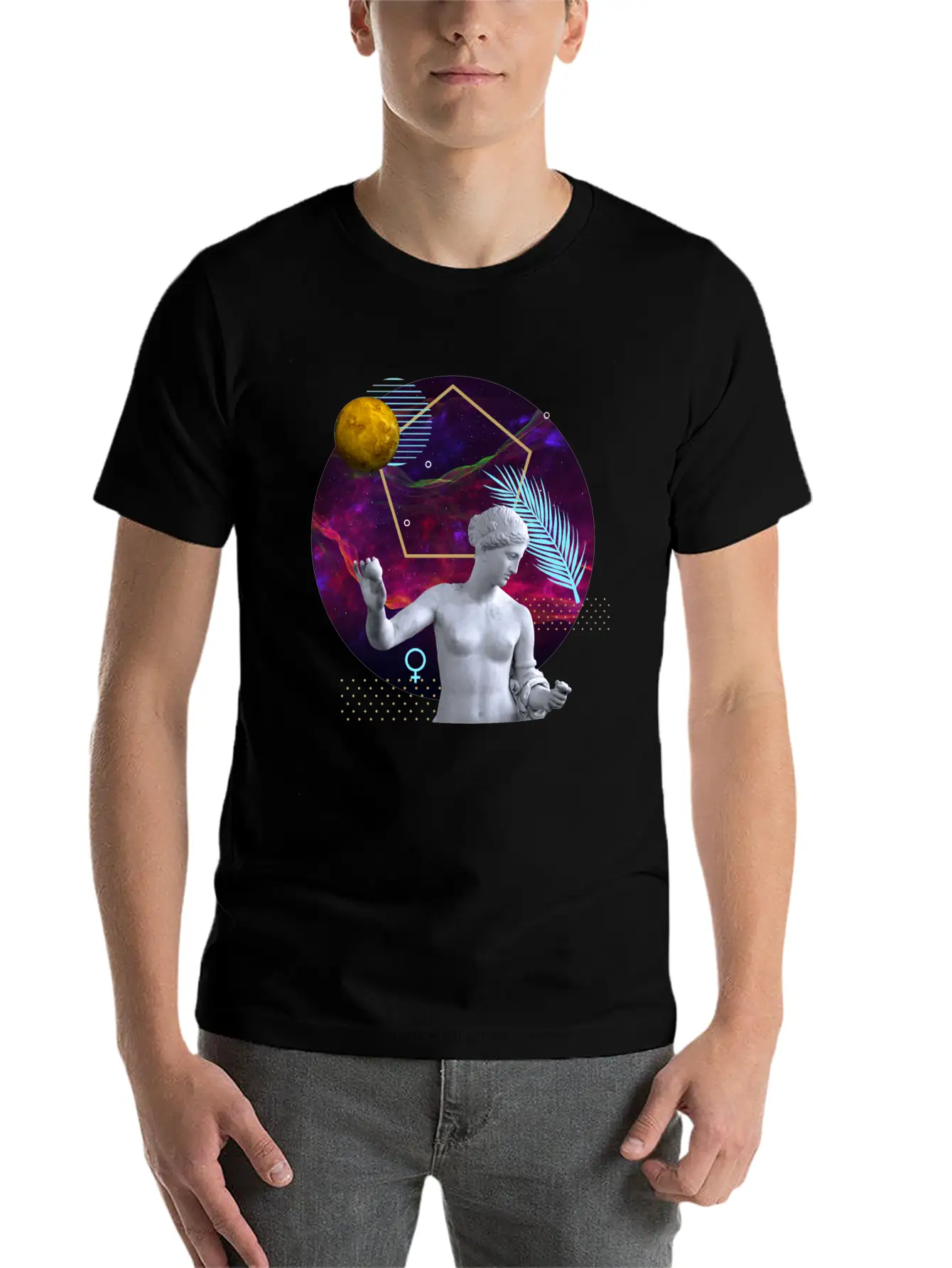 Venus - Ancient Gods And Planets Timeless Short Sleeve Tee – Comfy And Minimalist Design