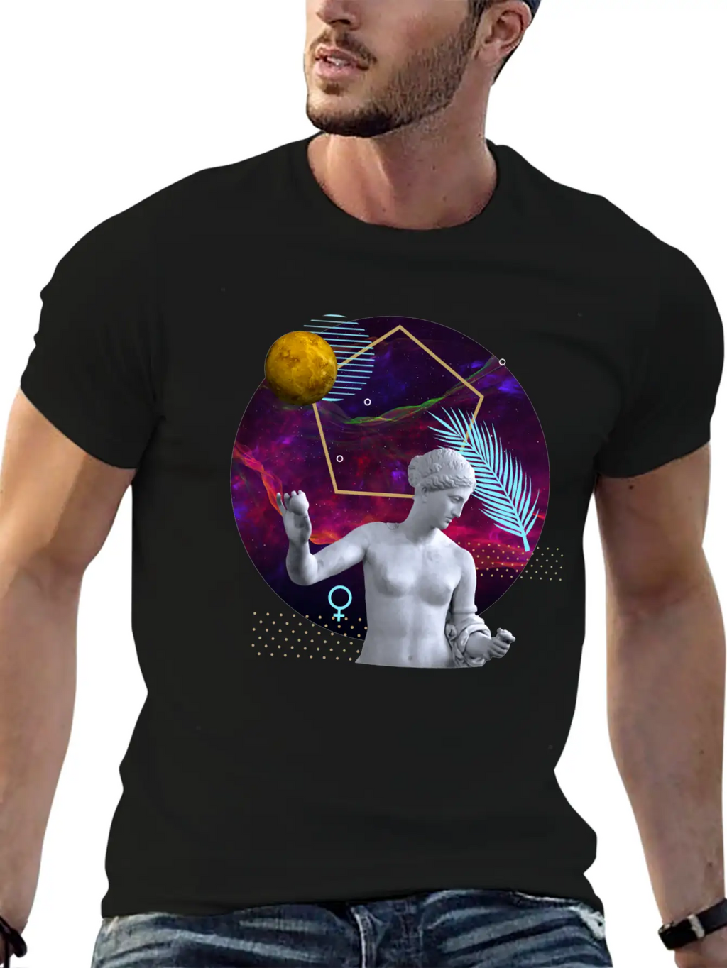 Venus - Ancient Gods And Planets Timeless Short Sleeve Tee – Comfy And Minimalist Design