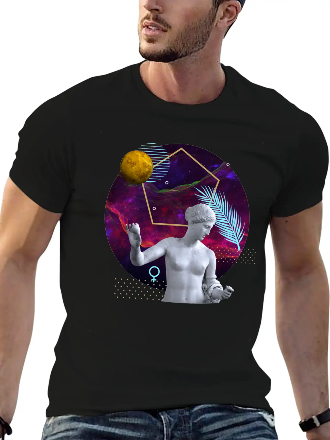 Venus - Ancient Gods And Planets Timeless Short Sleeve Tee – Comfy And Minimalist Design