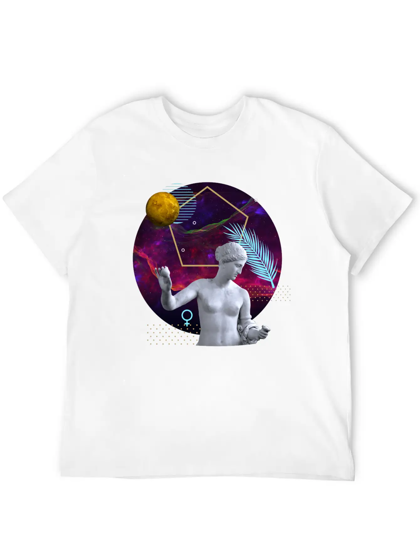 Venus - Ancient Gods And Planets Timeless Short Sleeve Tee – Comfy And Minimalist Design