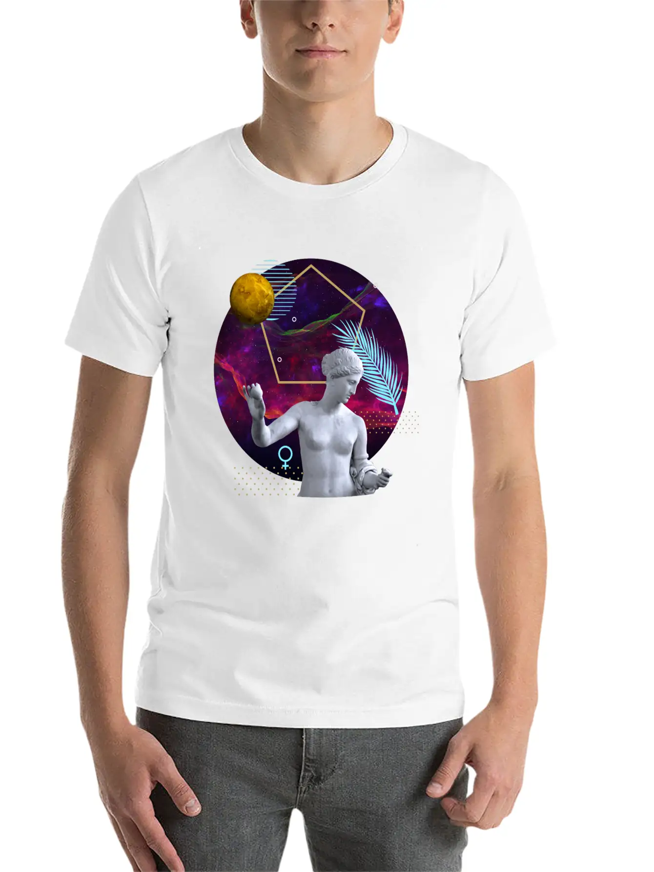 Venus - Ancient Gods And Planets Timeless Short Sleeve Tee – Comfy And Minimalist Design
