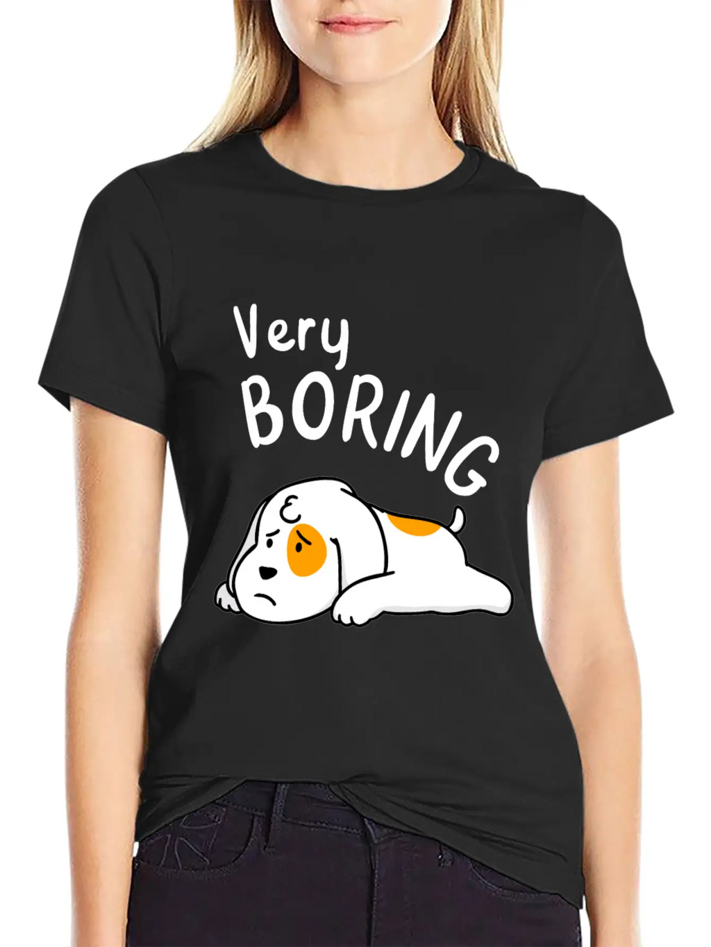 Very Boring Bored I'm Very Boring Dog Timeless Short Sleeve Tee – Comfy And Minimalist Design