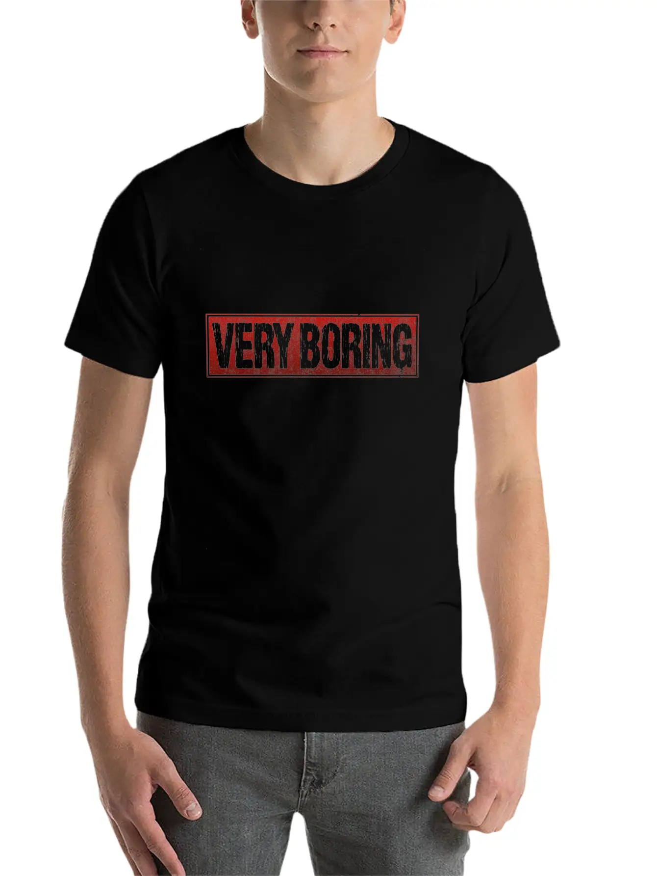 Very Boring Breathable Soft Cotton T-Shirt – Timeless Casual Look