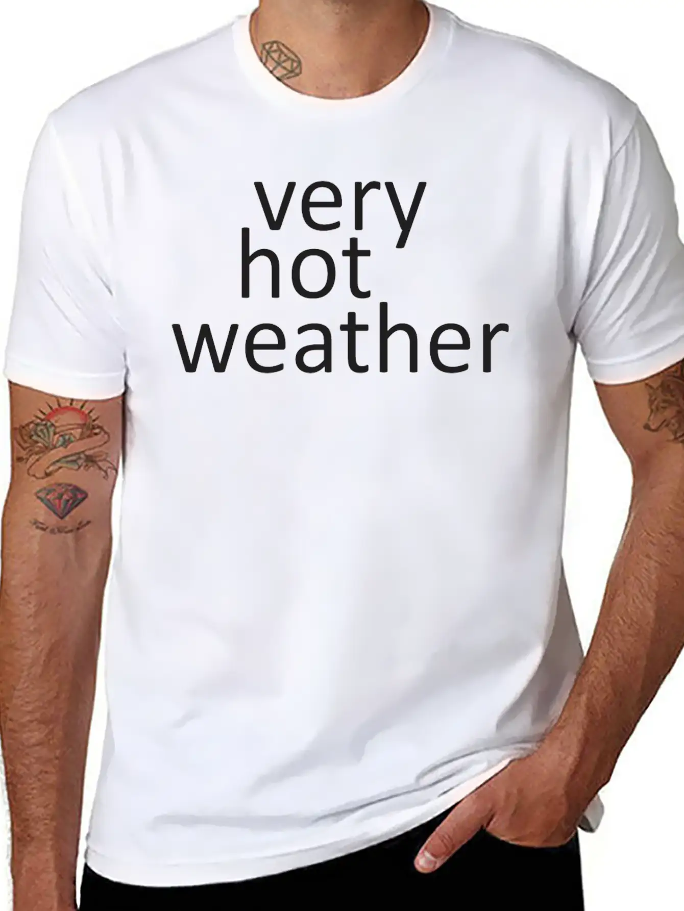 Very Hot Weather Basic Graphic T-Shirt – Daily Comfort In Soft Cotton