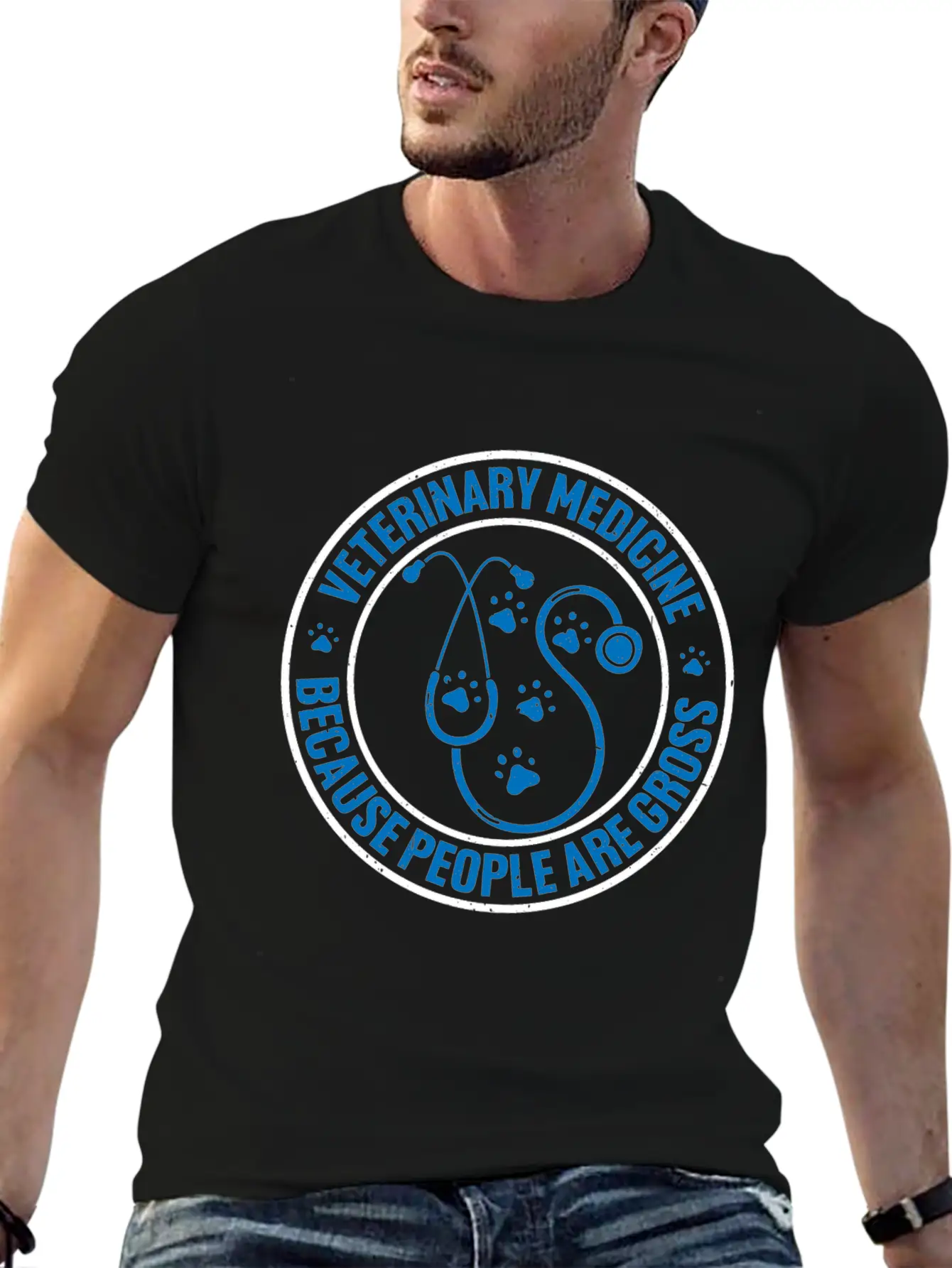 Veterinary Medicine Because People Are Gross 12 Unisex Casual T-Shirt – Clean Design For Daily Comfort