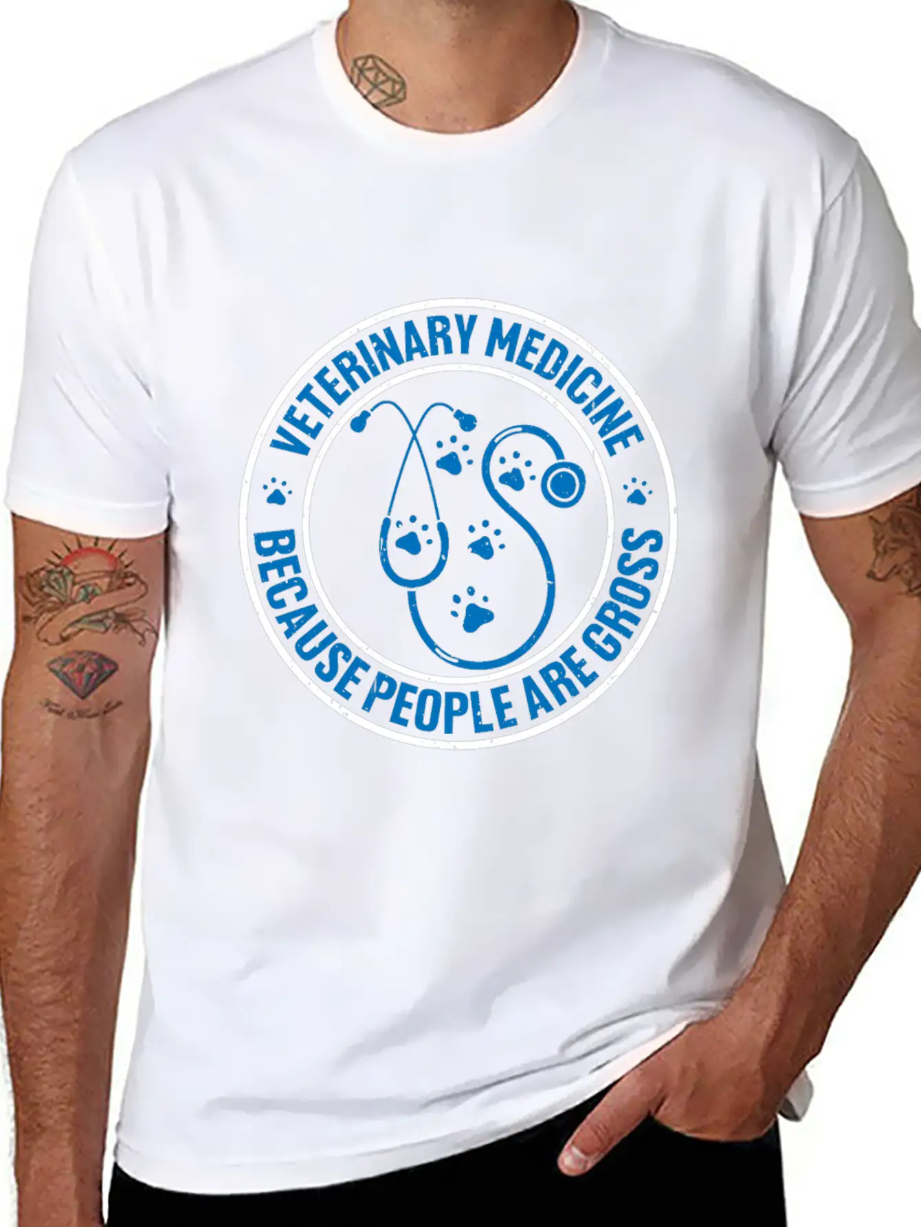 Veterinary Medicine Because People Are Gross 12 Unisex Casual T-Shirt – Clean Design For Daily Comfort