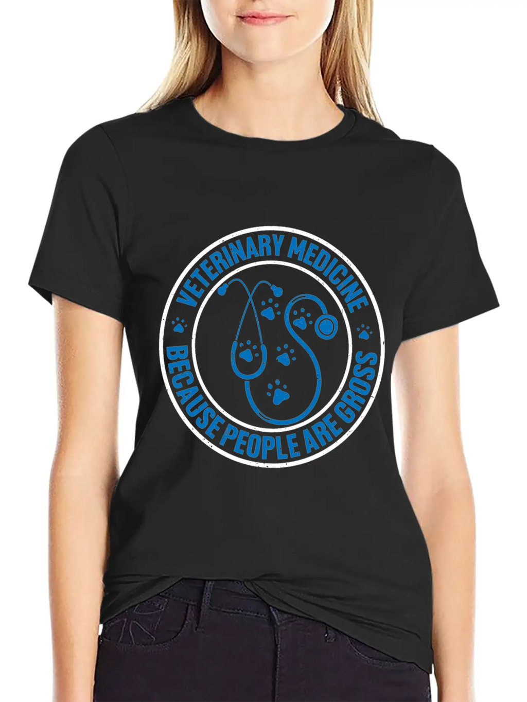 Veterinary Medicine Because People Are Gross 12 Unisex Casual T-Shirt – Clean Design For Daily Comfort