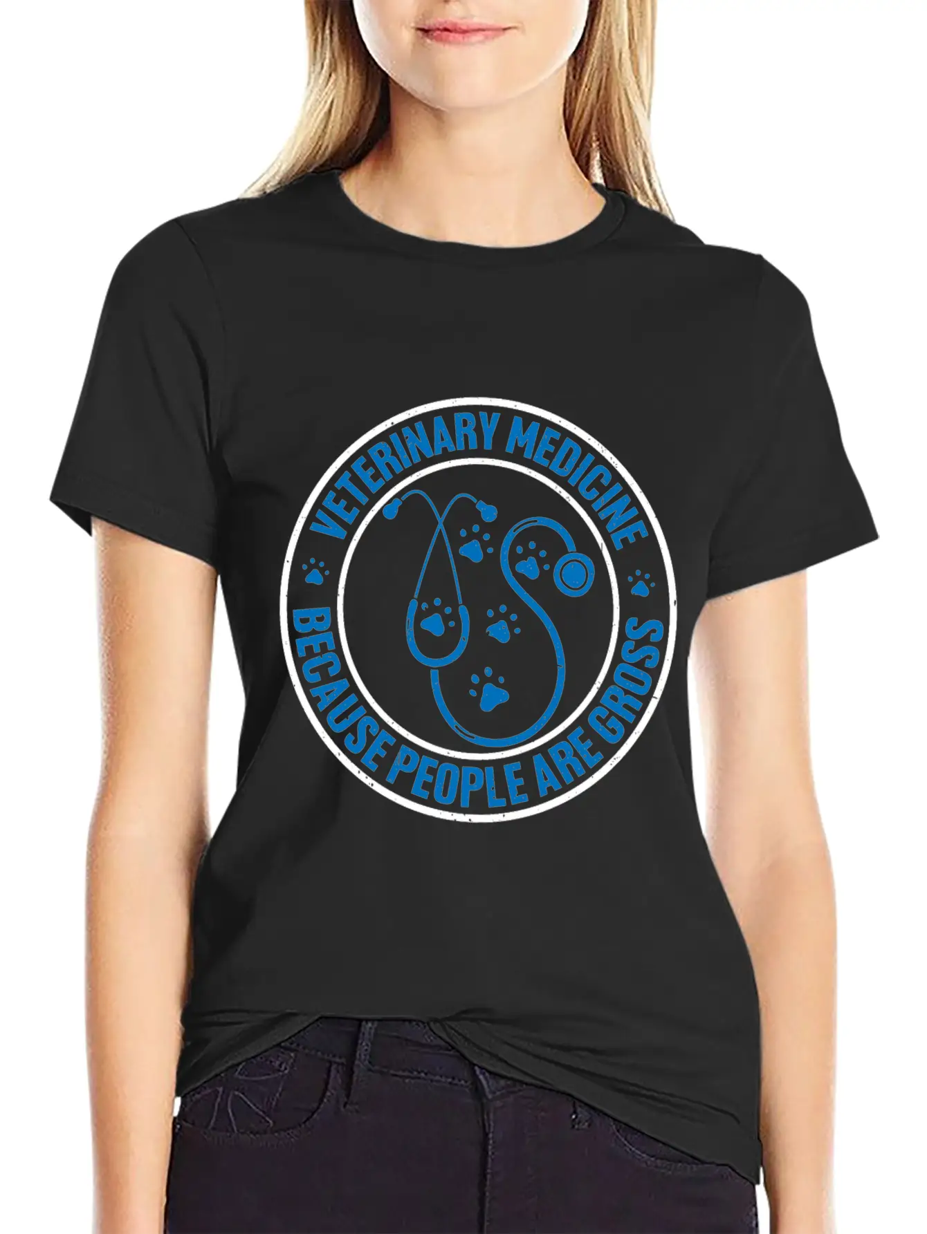 Veterinary Medicine Because People Are Gross 12 Unisex Casual T-Shirt – Clean Design For Daily Comfort